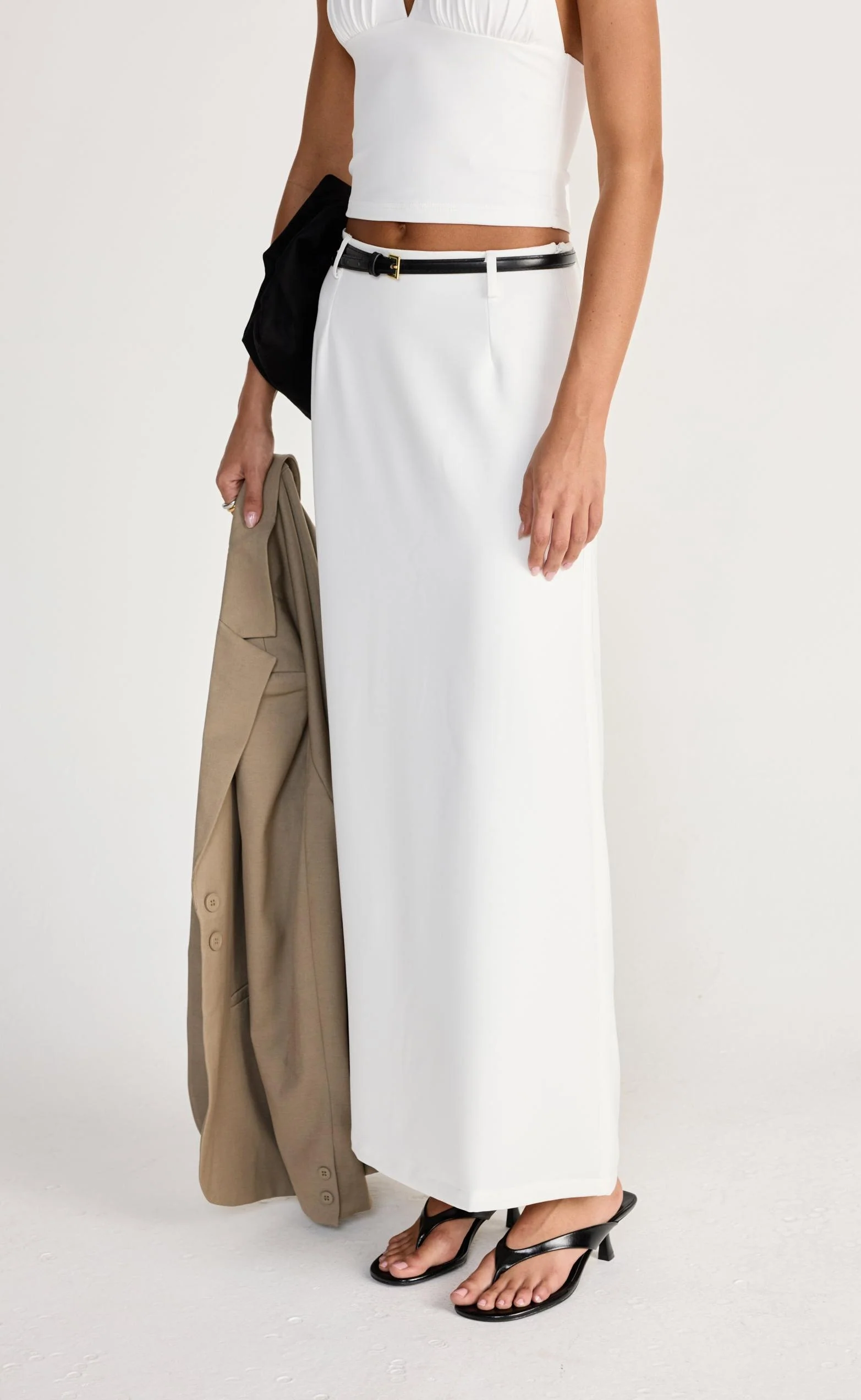 Dagny Maxi Skirt (White) - Image 3