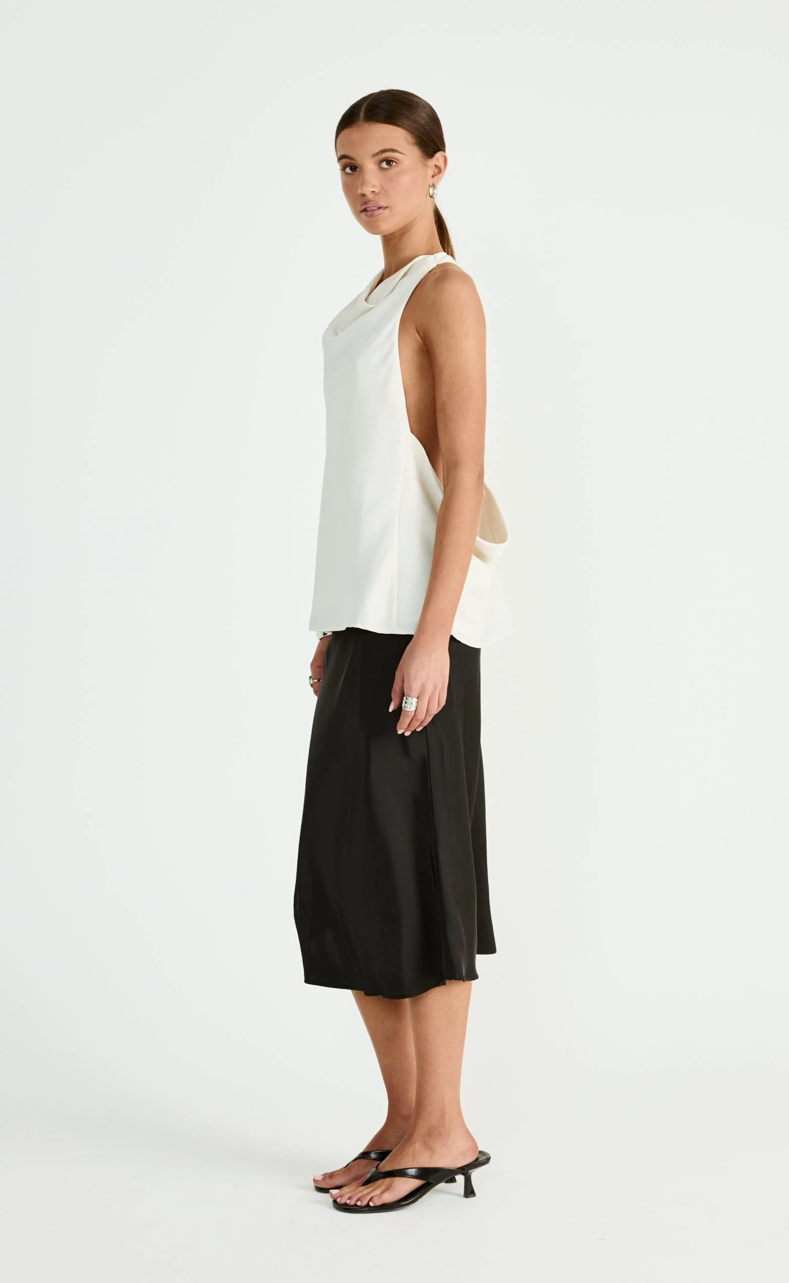 Dakari Midi Skirt (Black) - Image 6