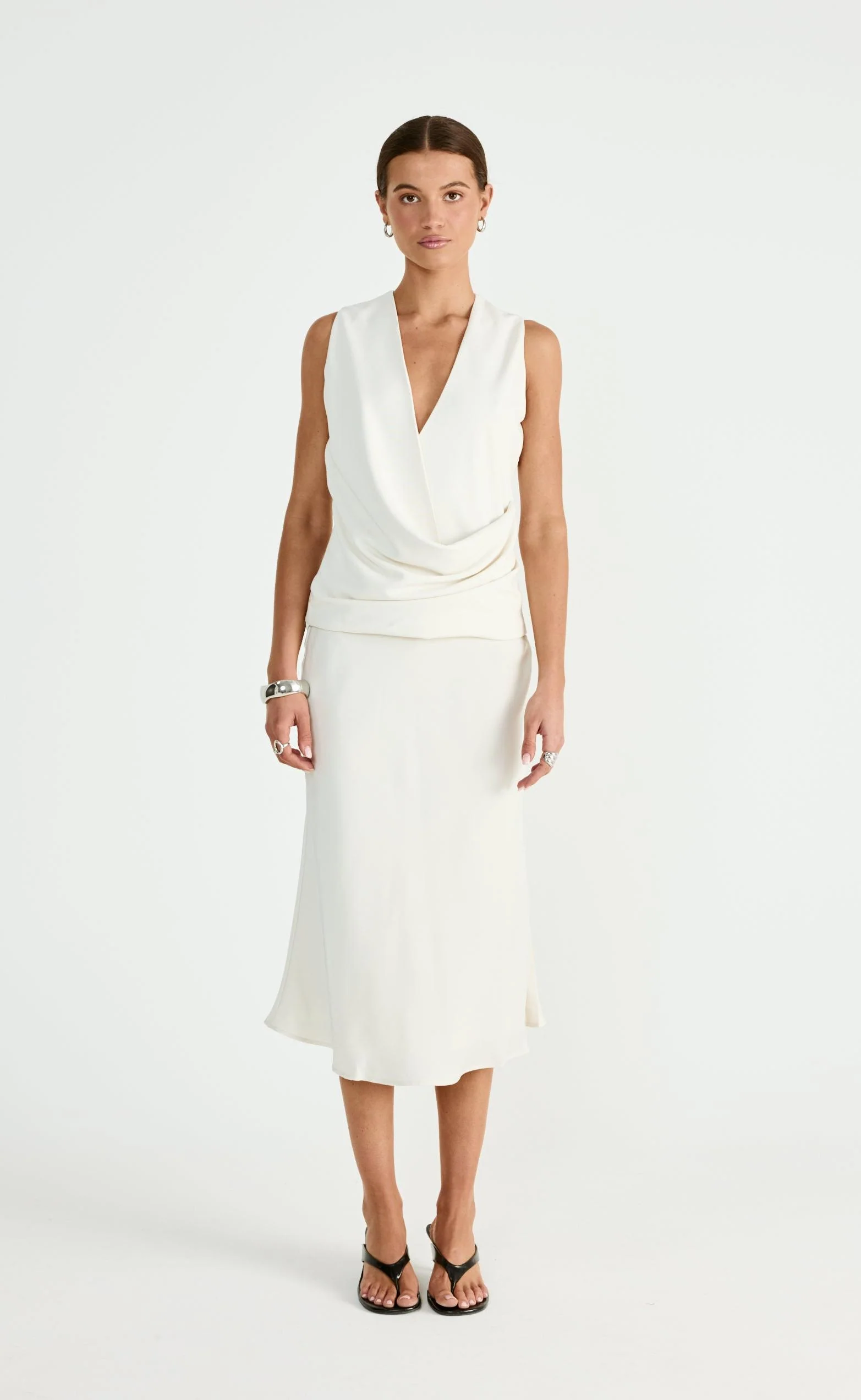 Dakari Midi Skirt (Oat) - Image 5