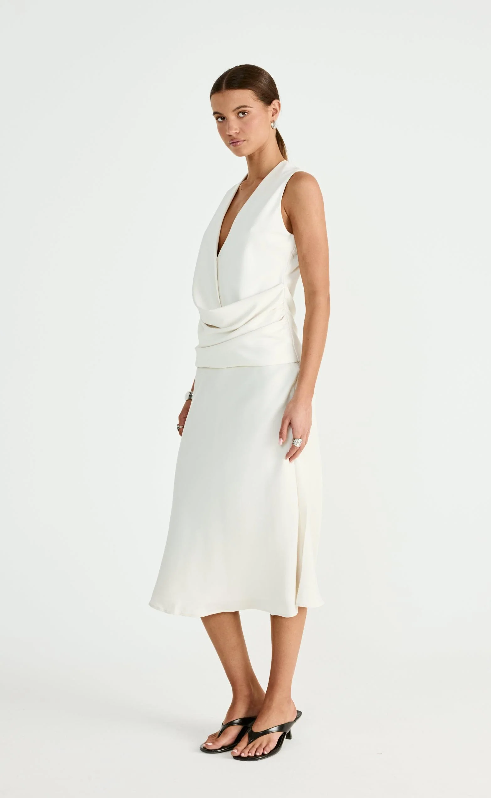 Dakari Midi Skirt (Oat) - Image 6