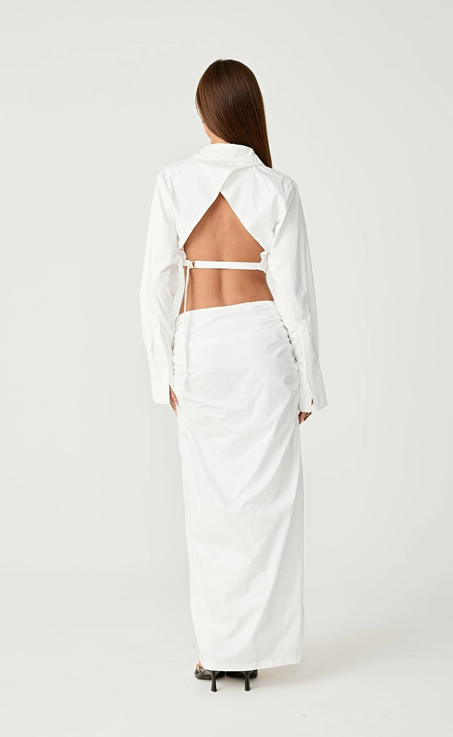 Dallas Crop Shirt (White) - Image 2