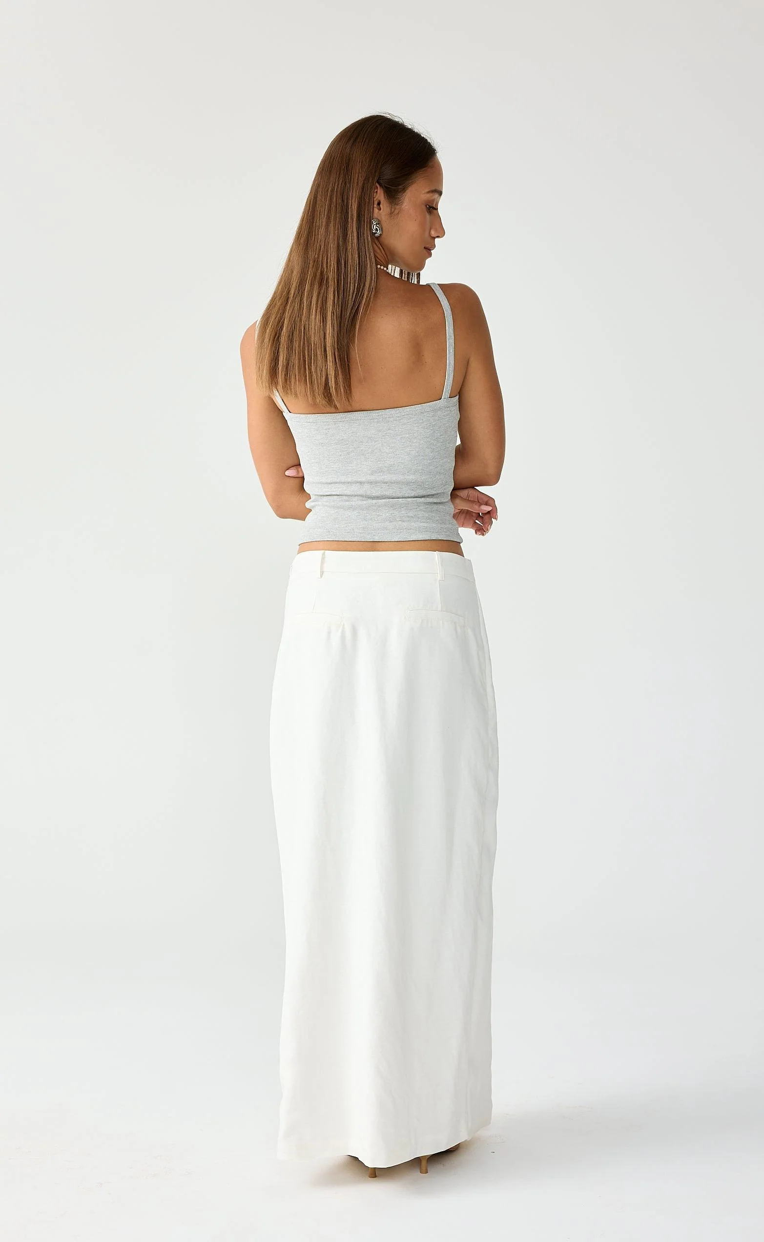 Danton Maxi Skirt (Off White) - Image 2