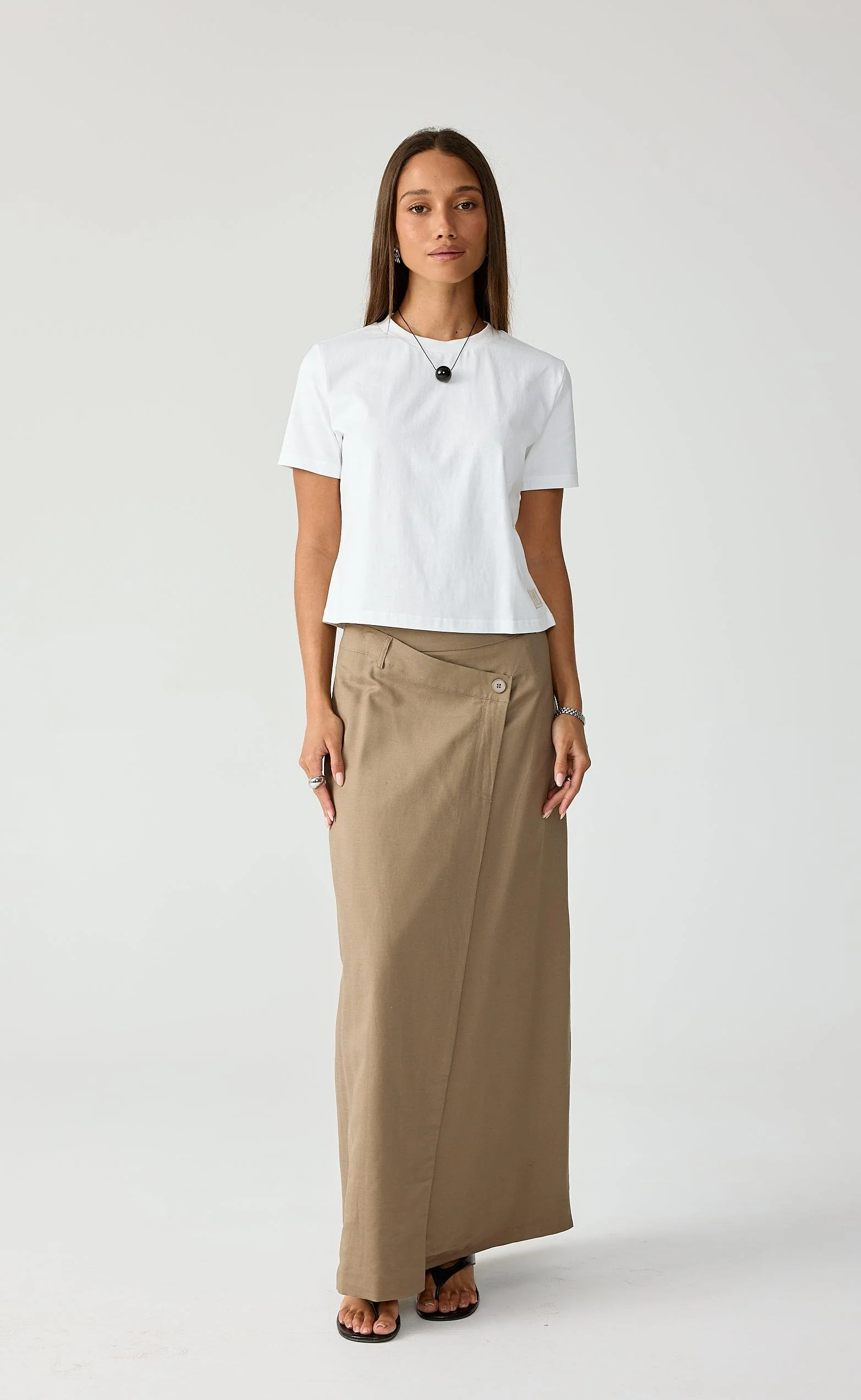 Danton Maxi Skirt (Stone) - Image 4