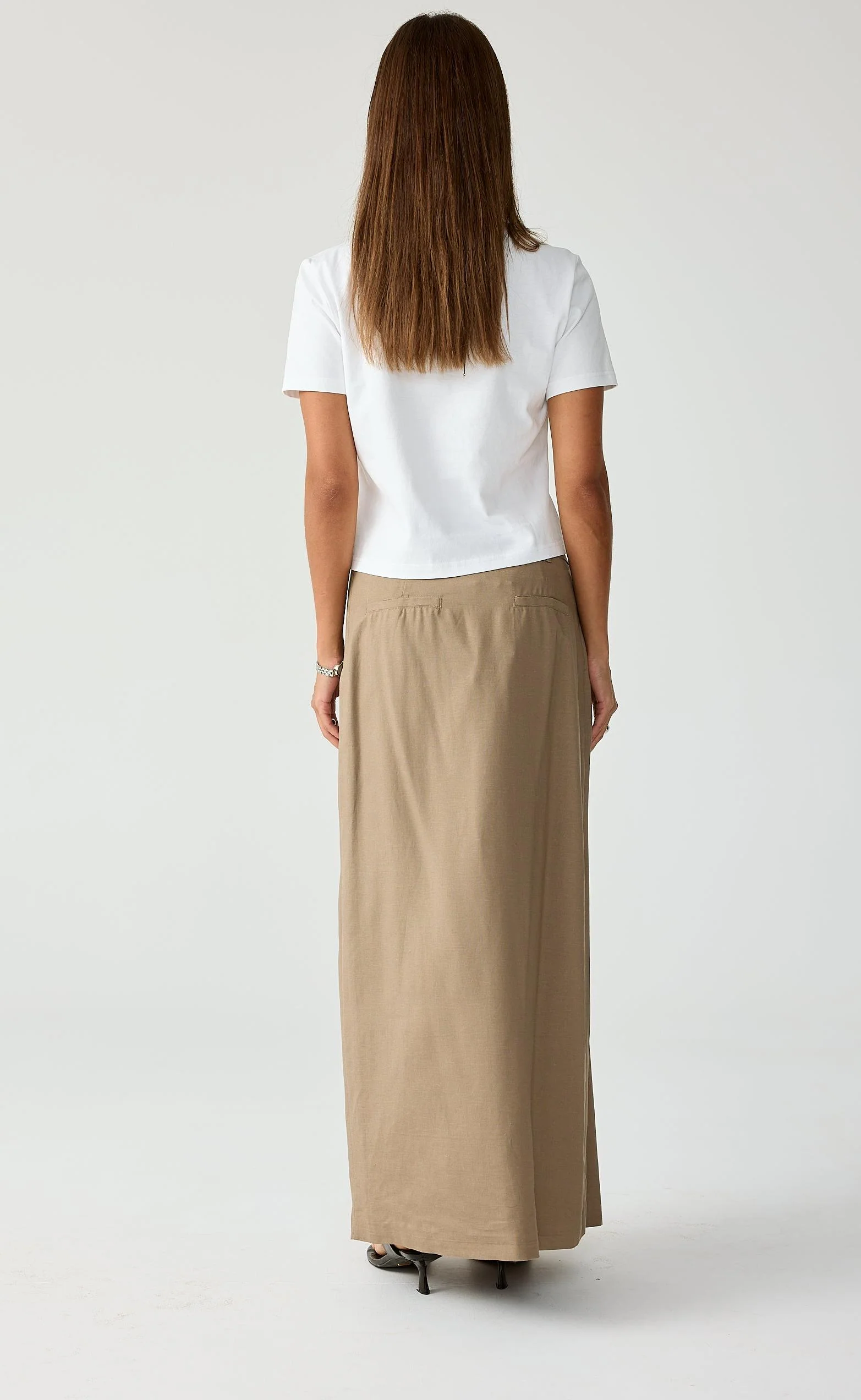 Danton Maxi Skirt (Stone) - Image 5