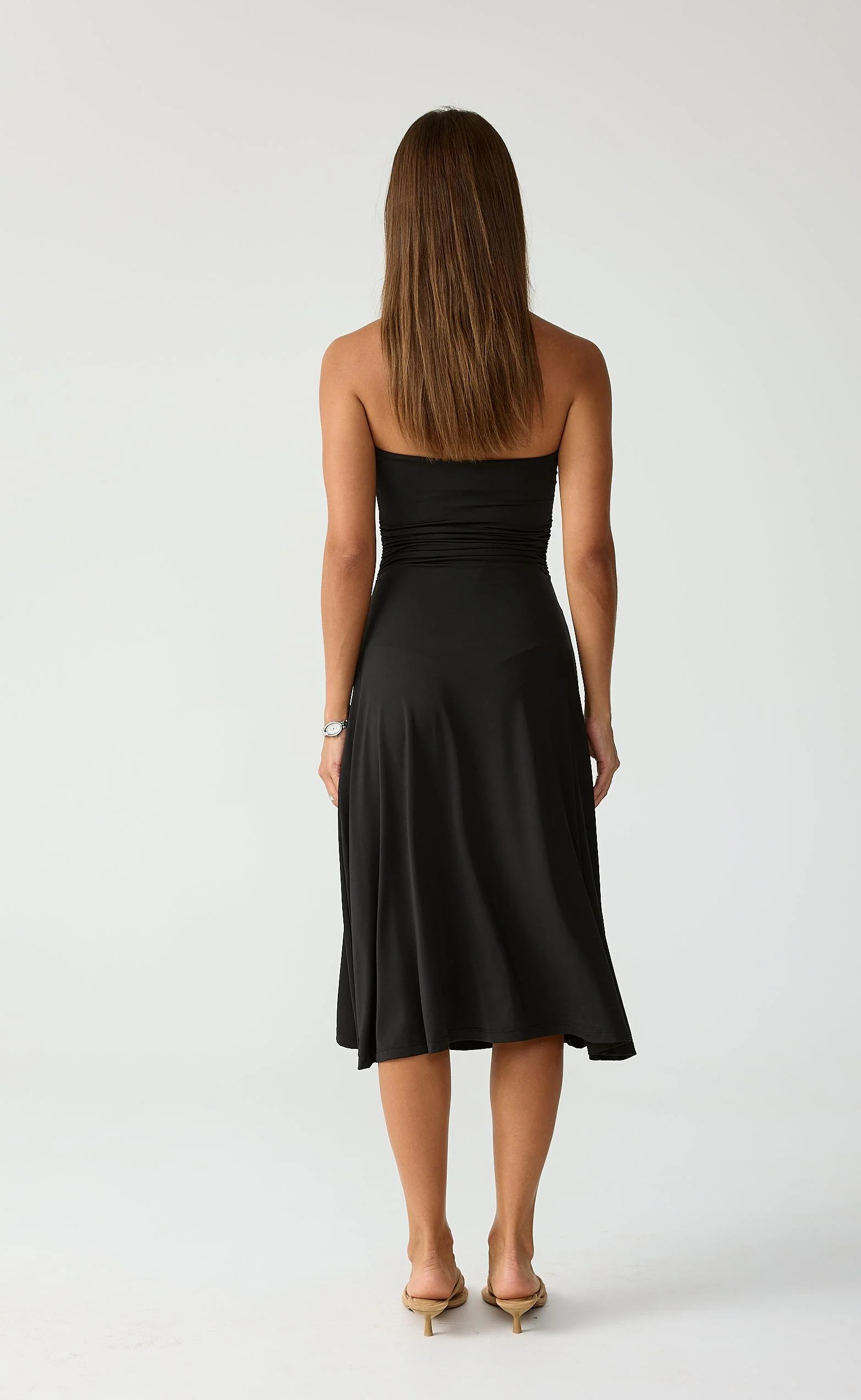 Darya Midi Dress (Black) - Image 4