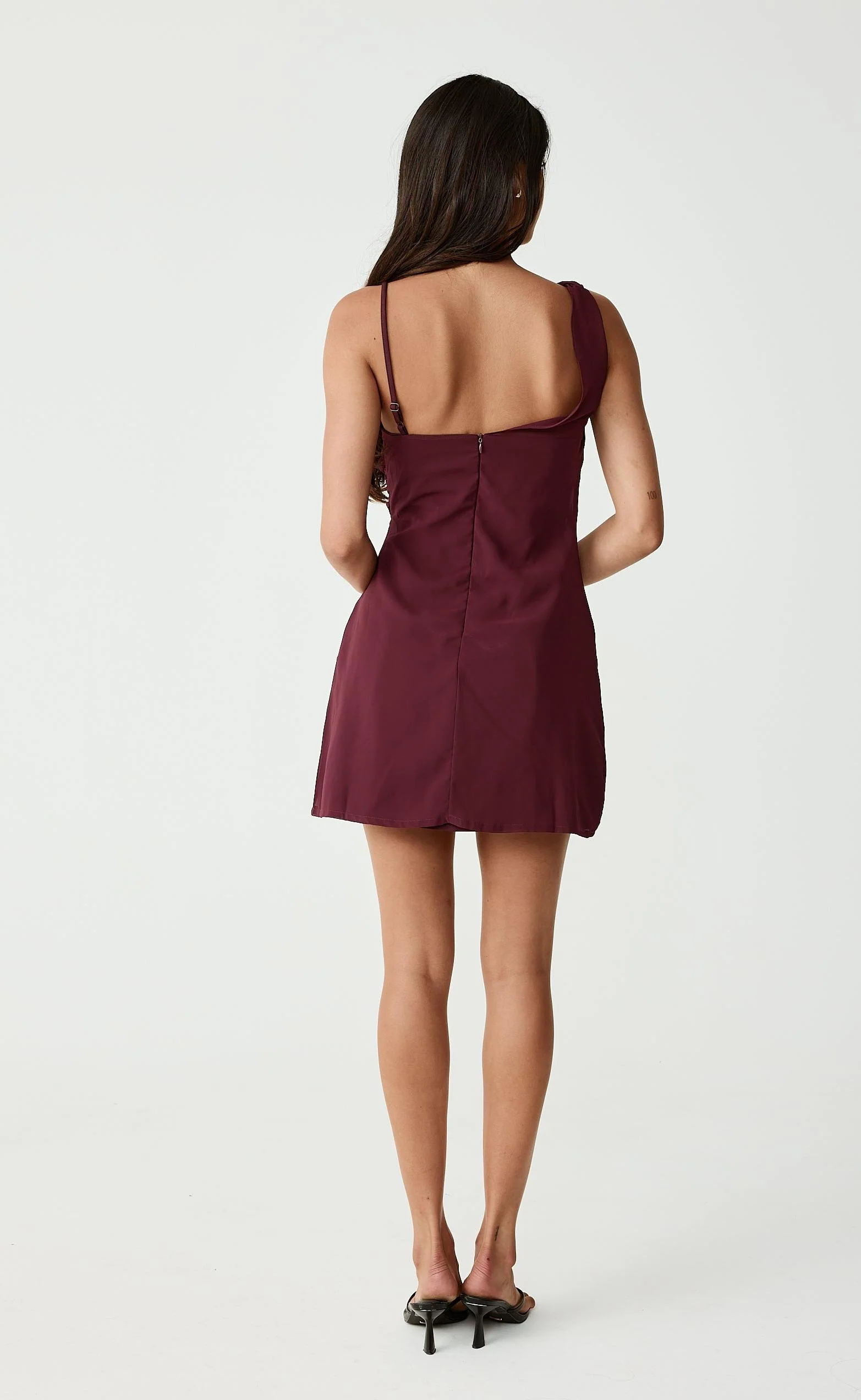 Davina Mini Dress (Berry) - Image 4