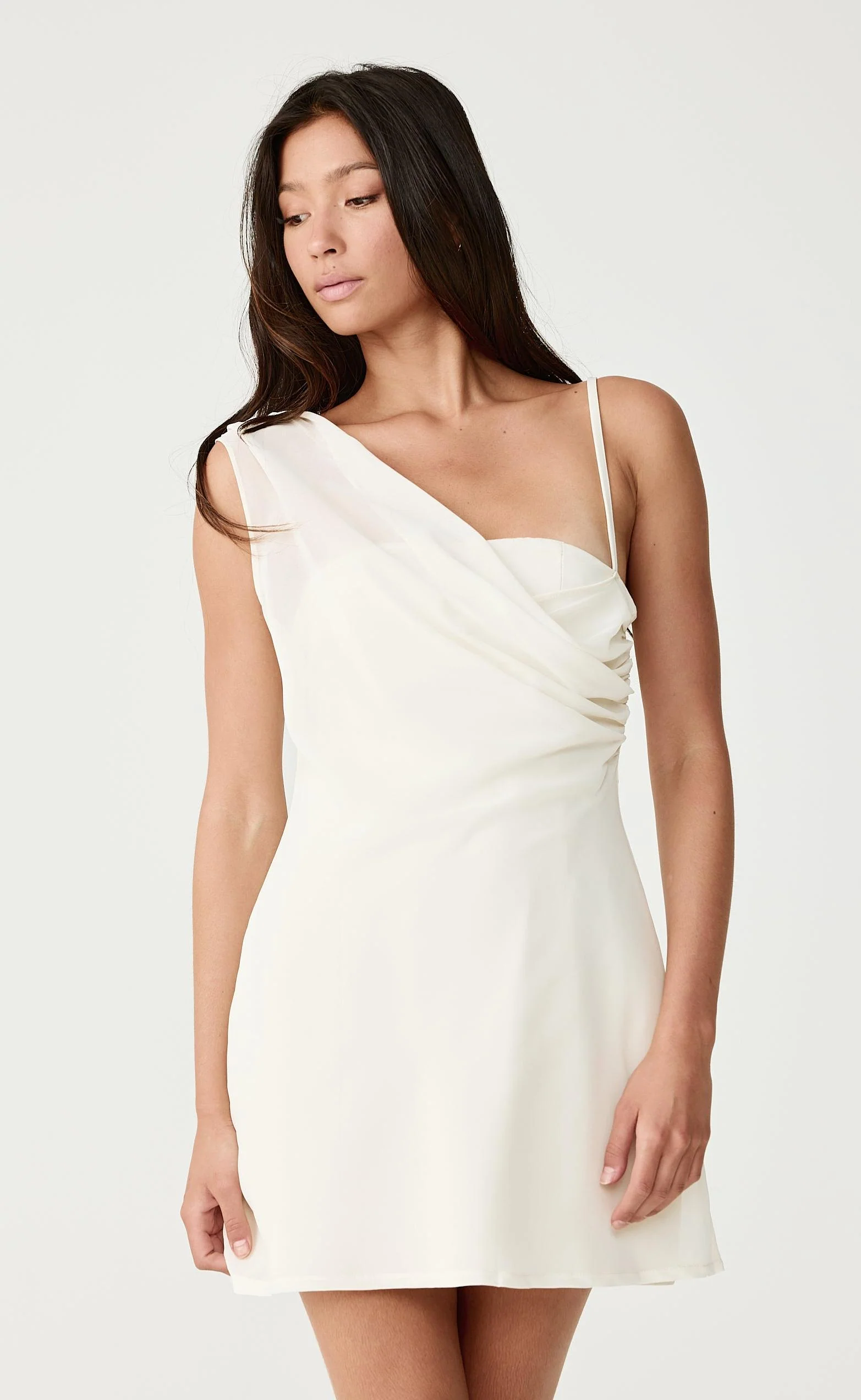 Davina Mini Dress (Oat) - Image 7
