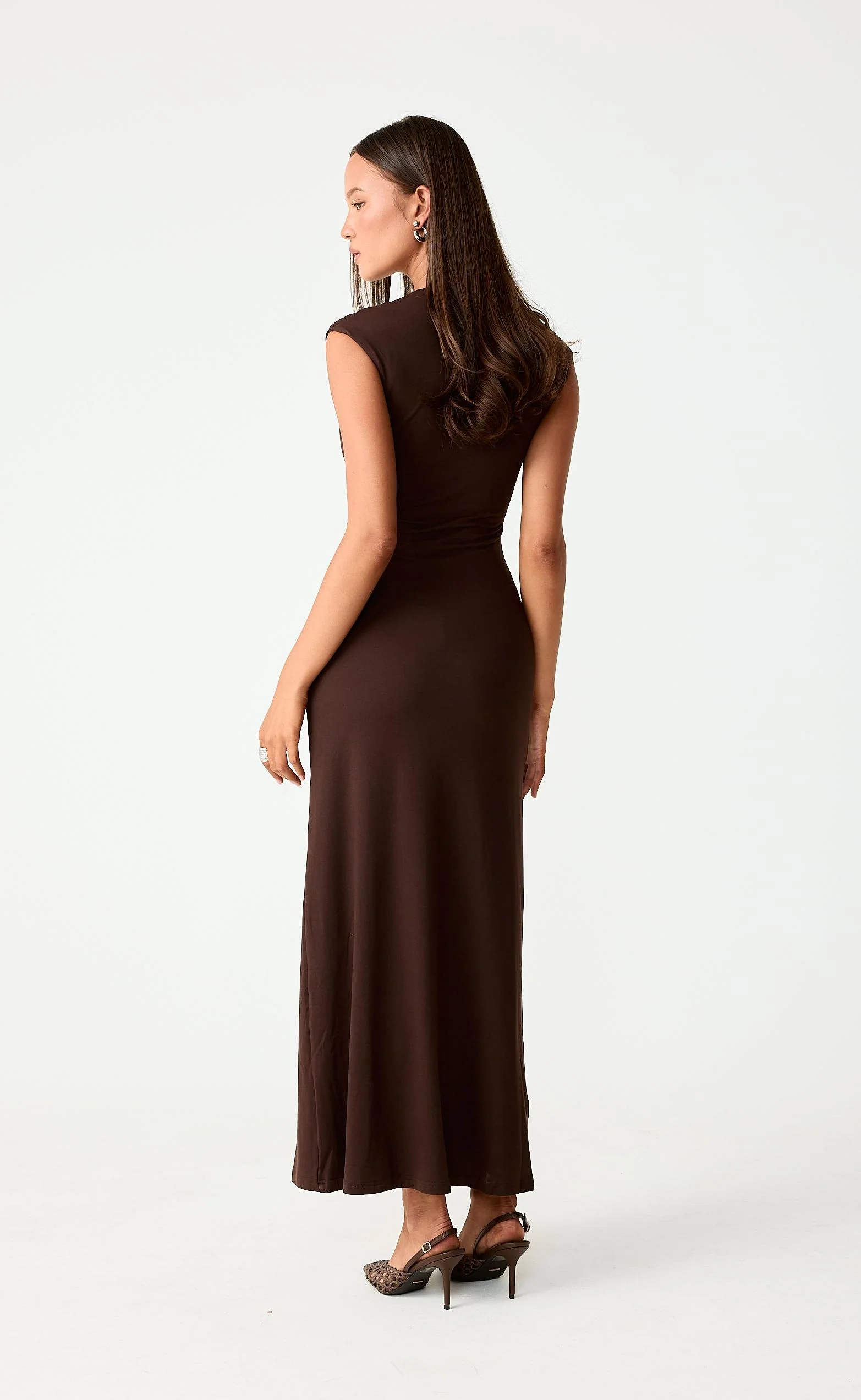 Deka Maxi Dress (Chocolate) - Image 8
