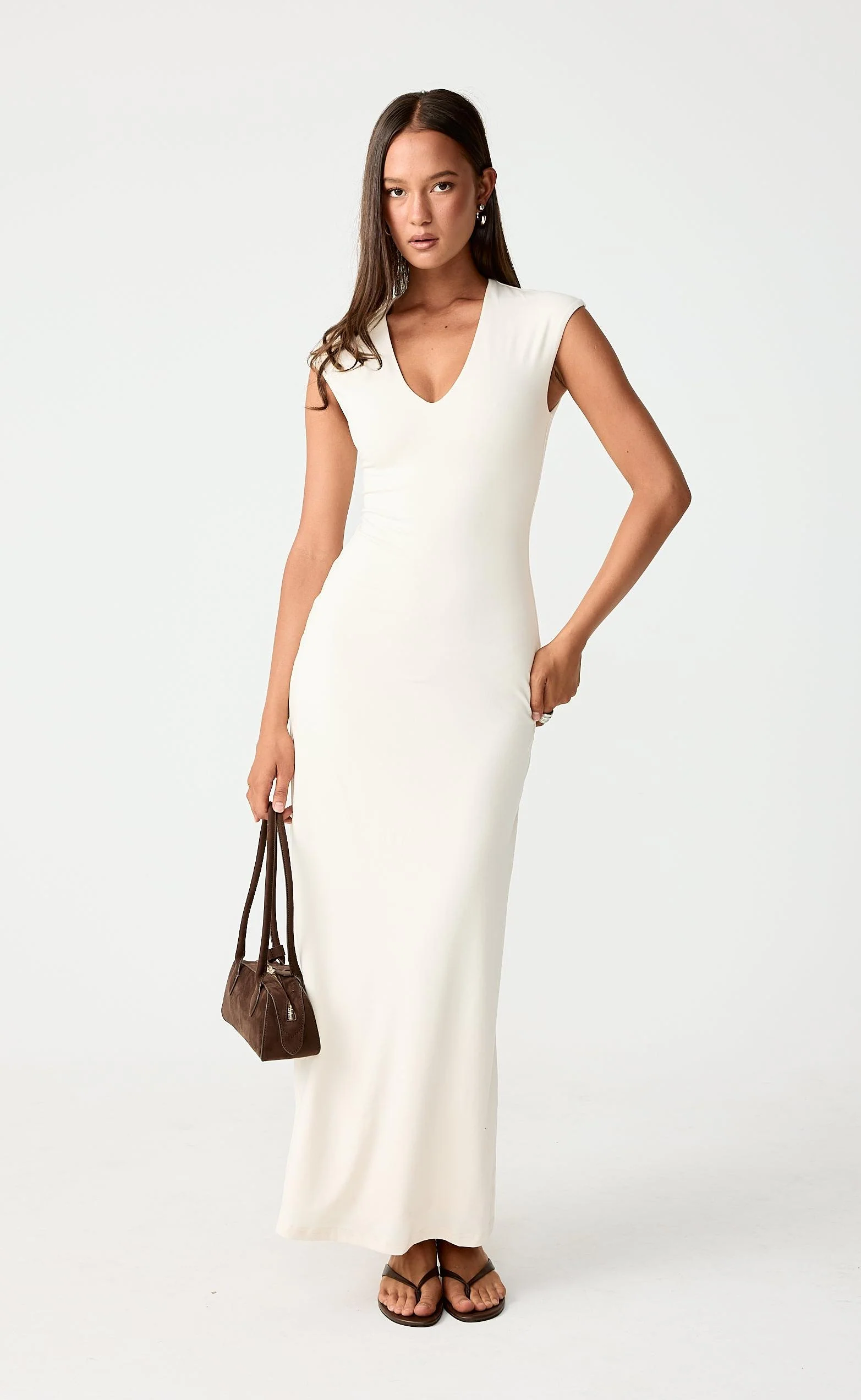 Deka Maxi Dress (Oat) - Image 3