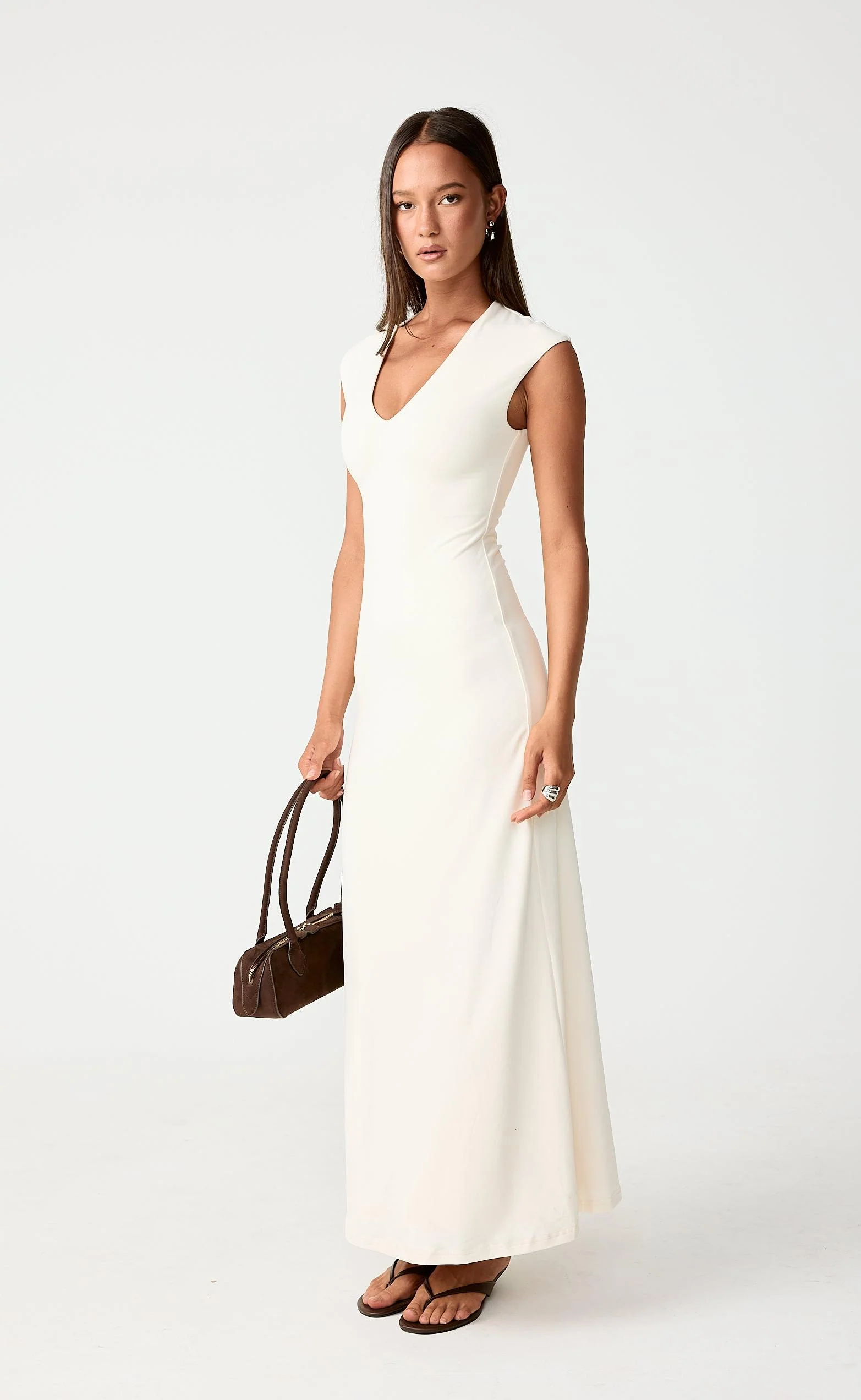 Deka Maxi Dress (Oat) - Image 6