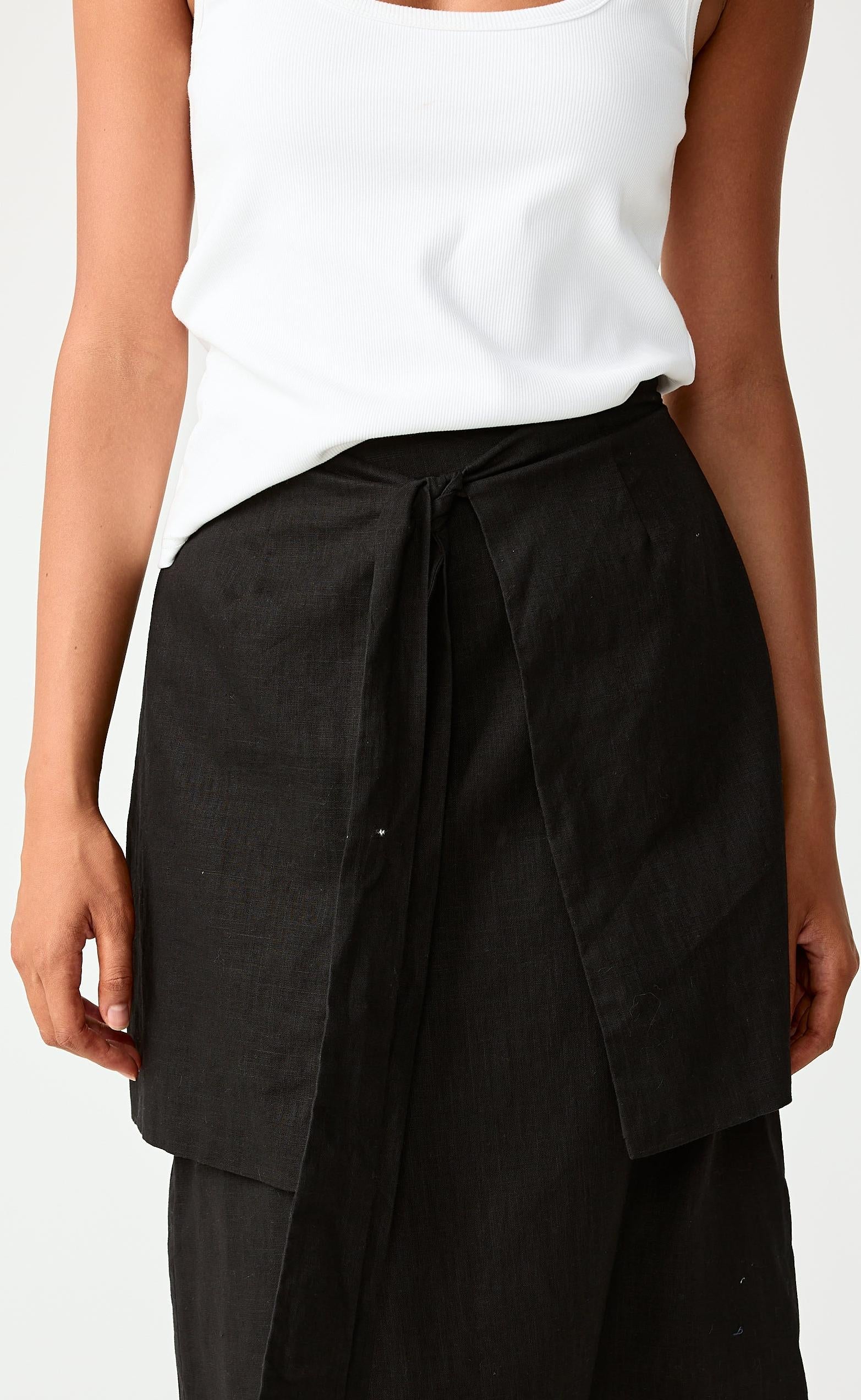 Delia Midi Skirt (Black) - Image 4