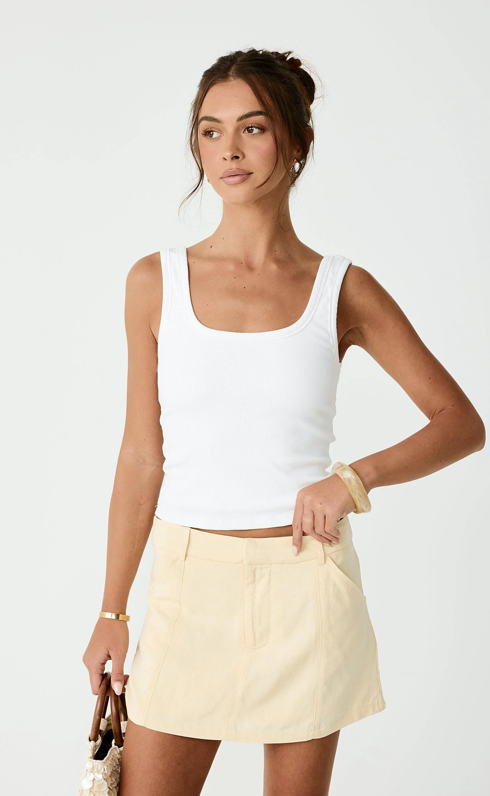 Deston Mini Skirt (Lemon) - Image 3