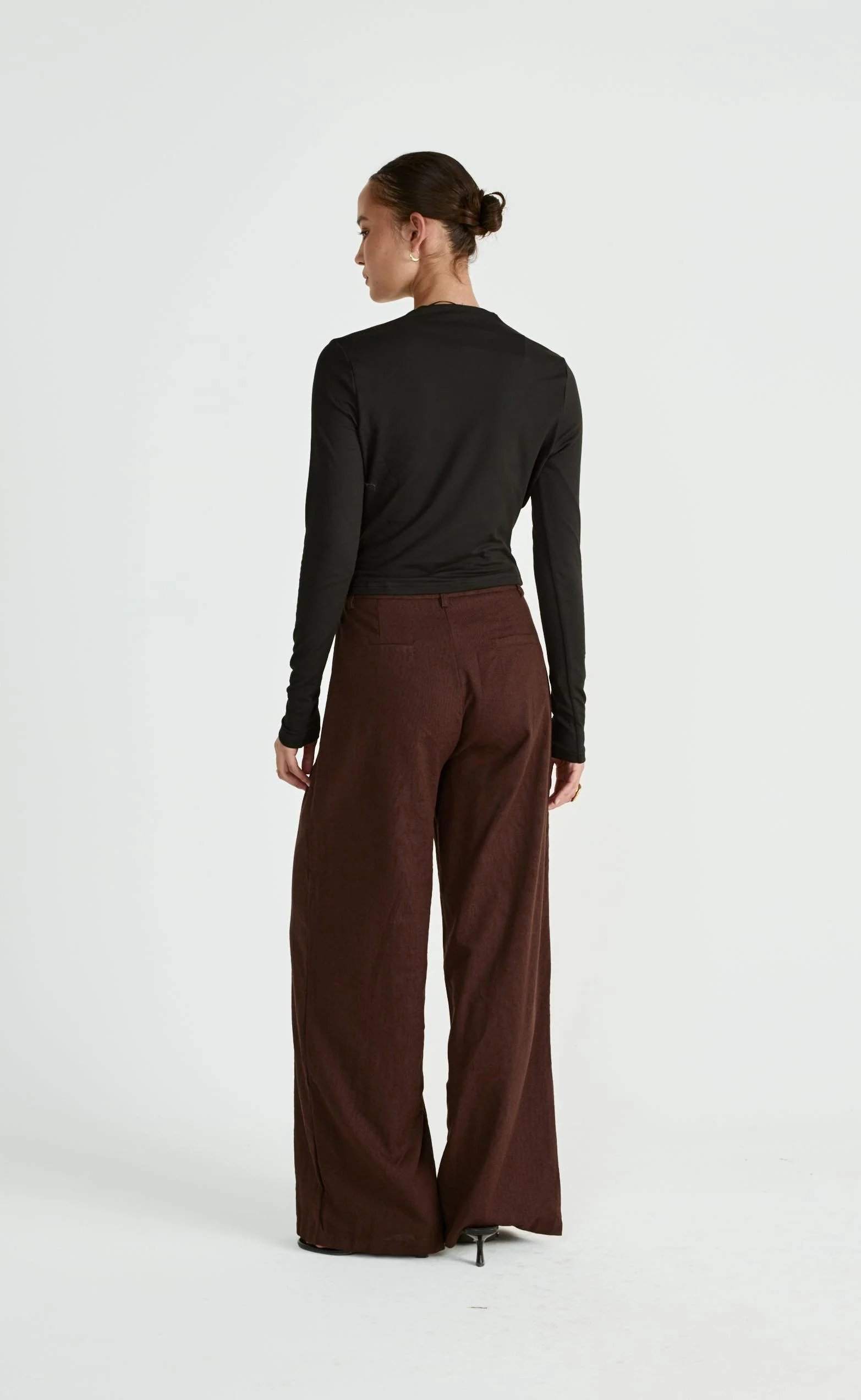 Dimitri Long Sleeve Top (Black) - Image 4