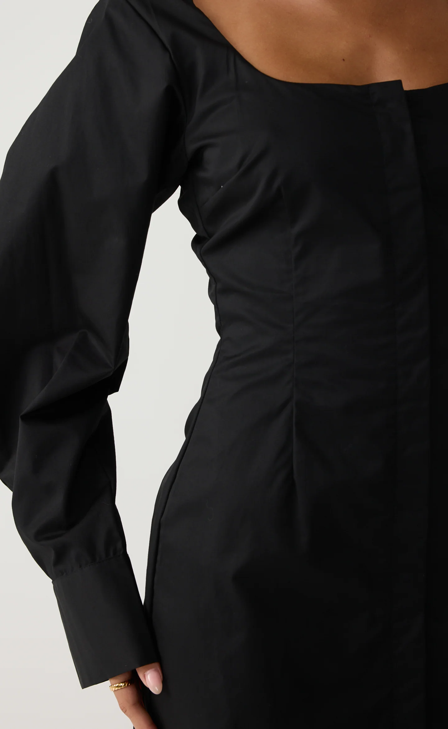 Discussions Mini Dress (Black) - Image 5
