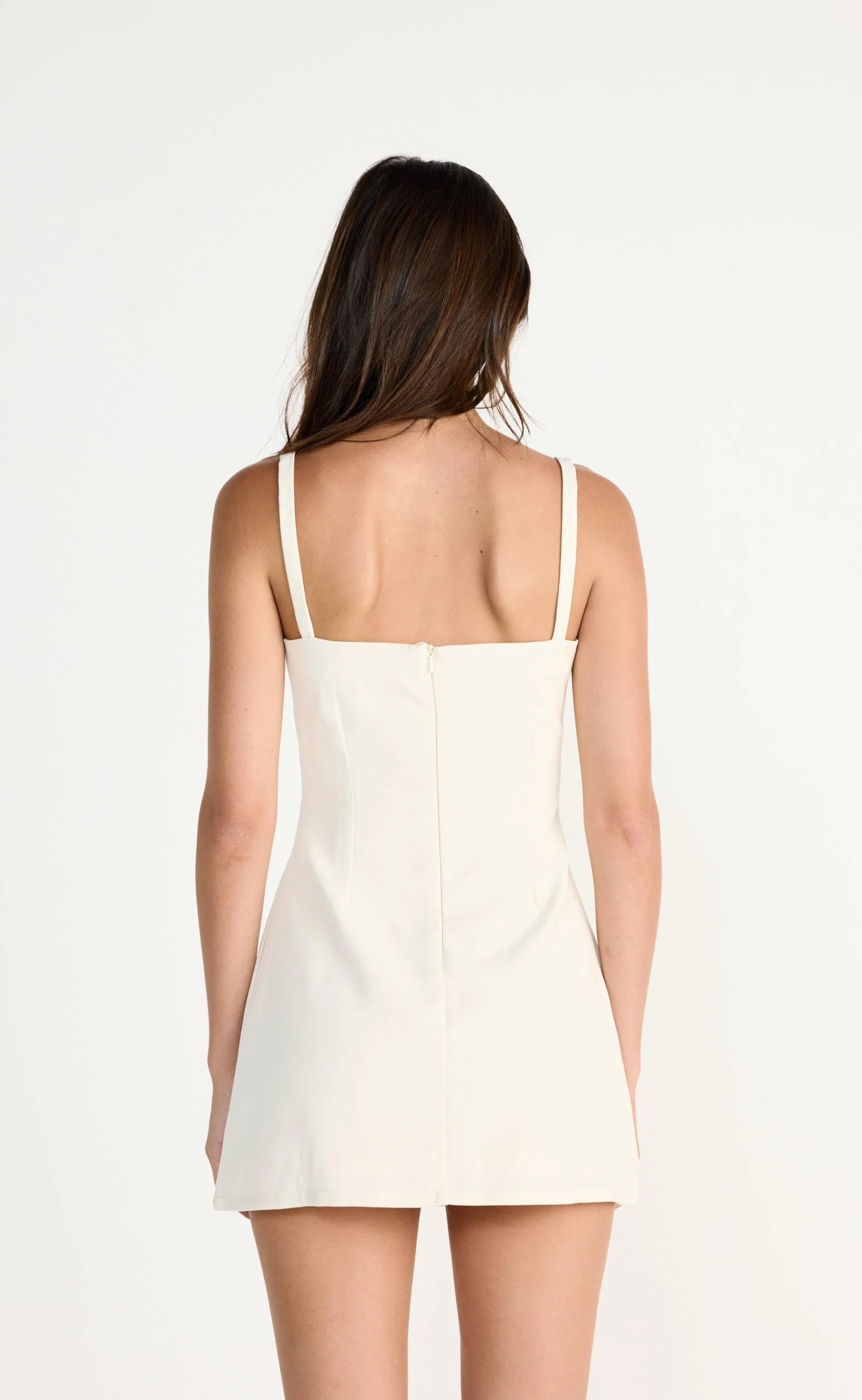 Dominique Mini Dress (Oat) - Image 3