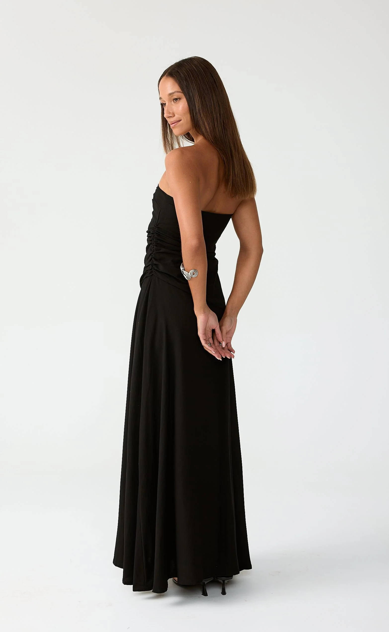 Doria Maxi Dress (Black) - Image 2