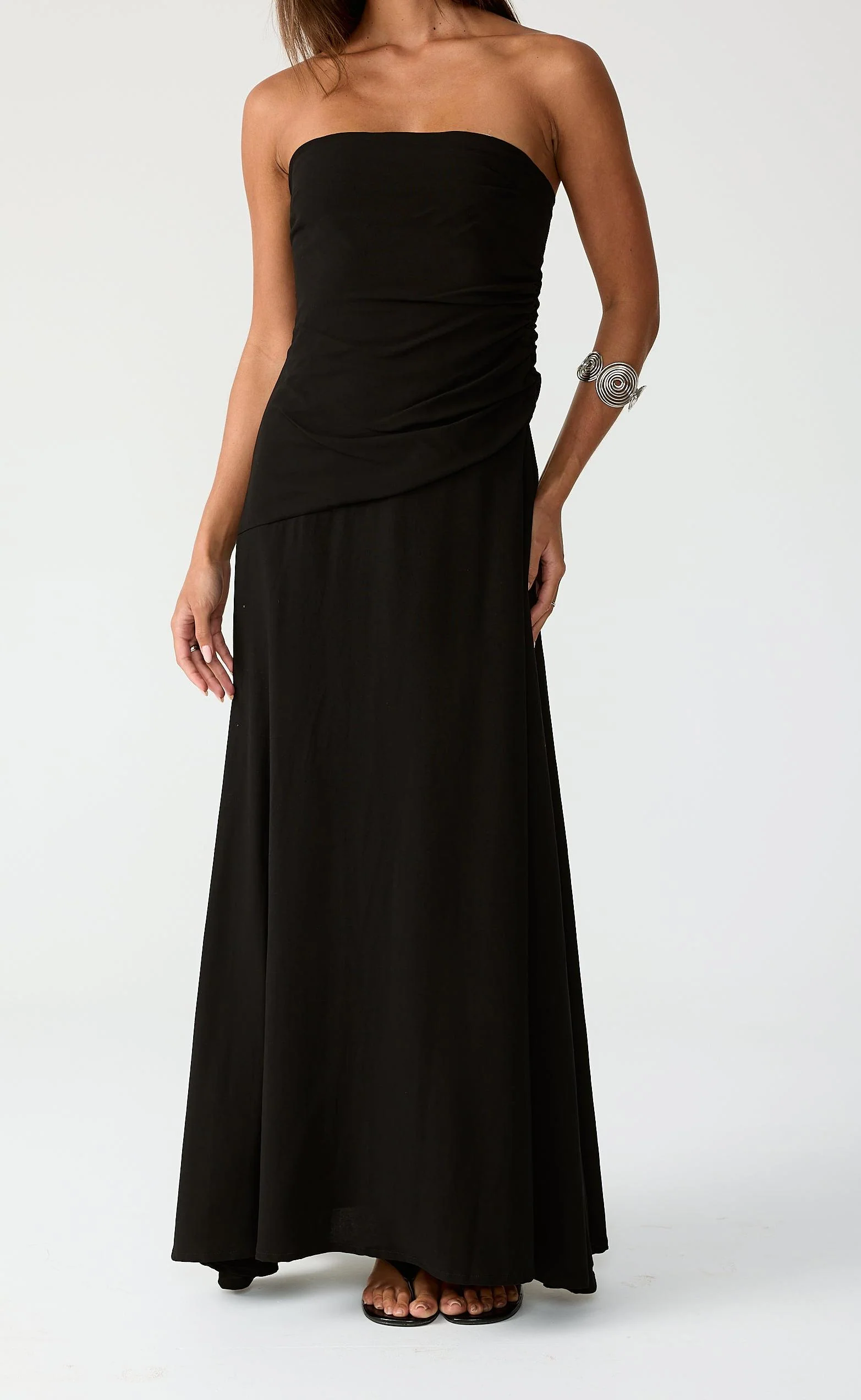 Doria Maxi Dress (Black) - Image 3