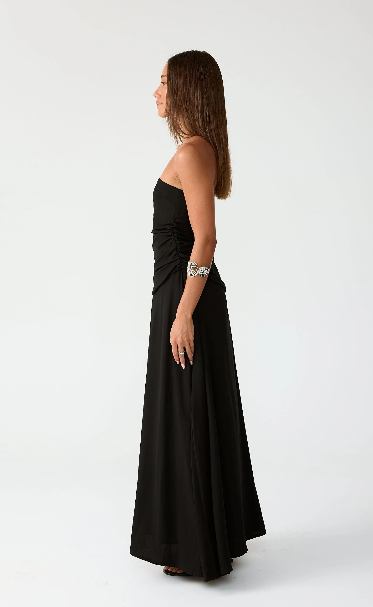 Doria Maxi Dress (Black) - Image 5