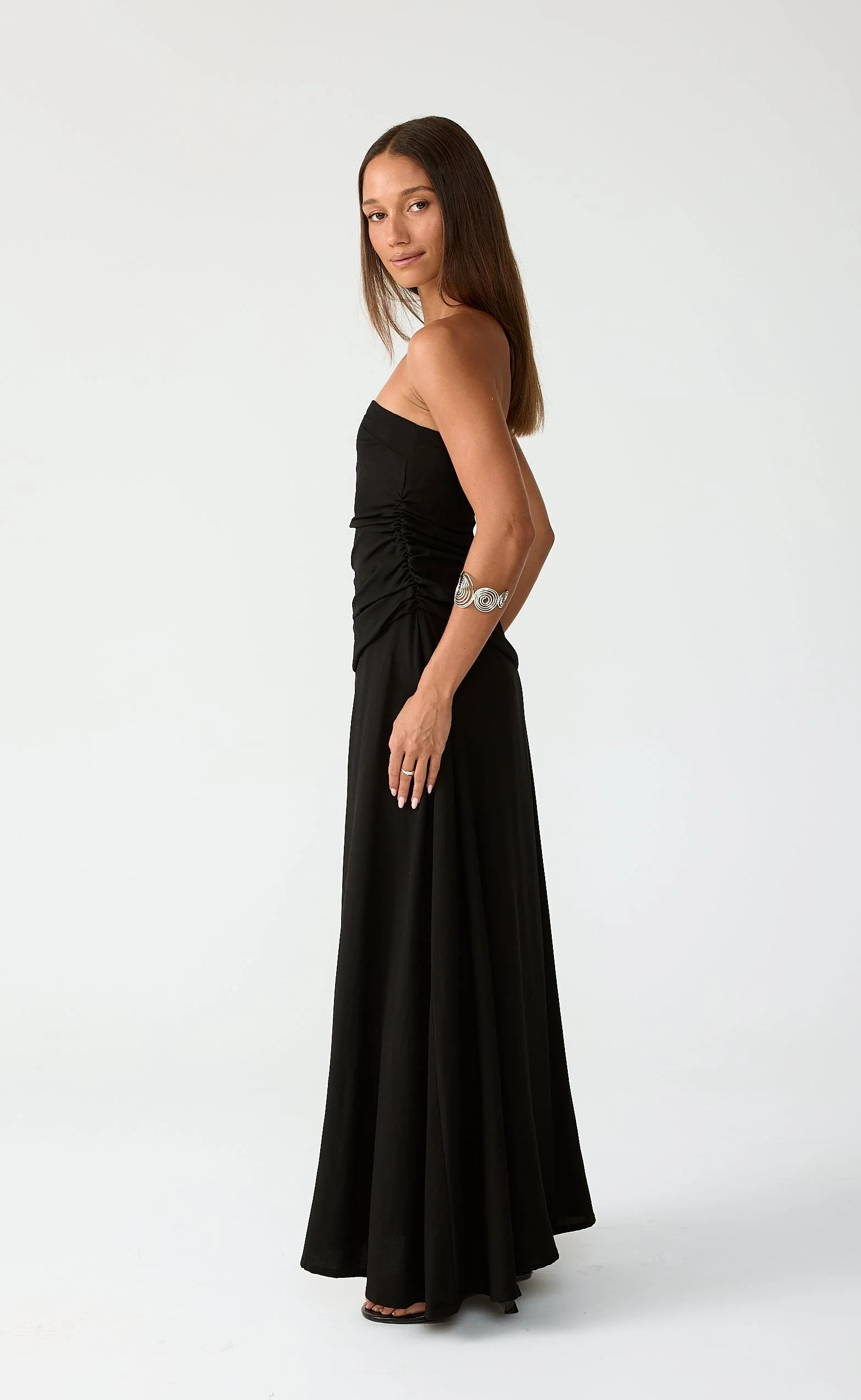Doria Maxi Dress (Black) - Image 6