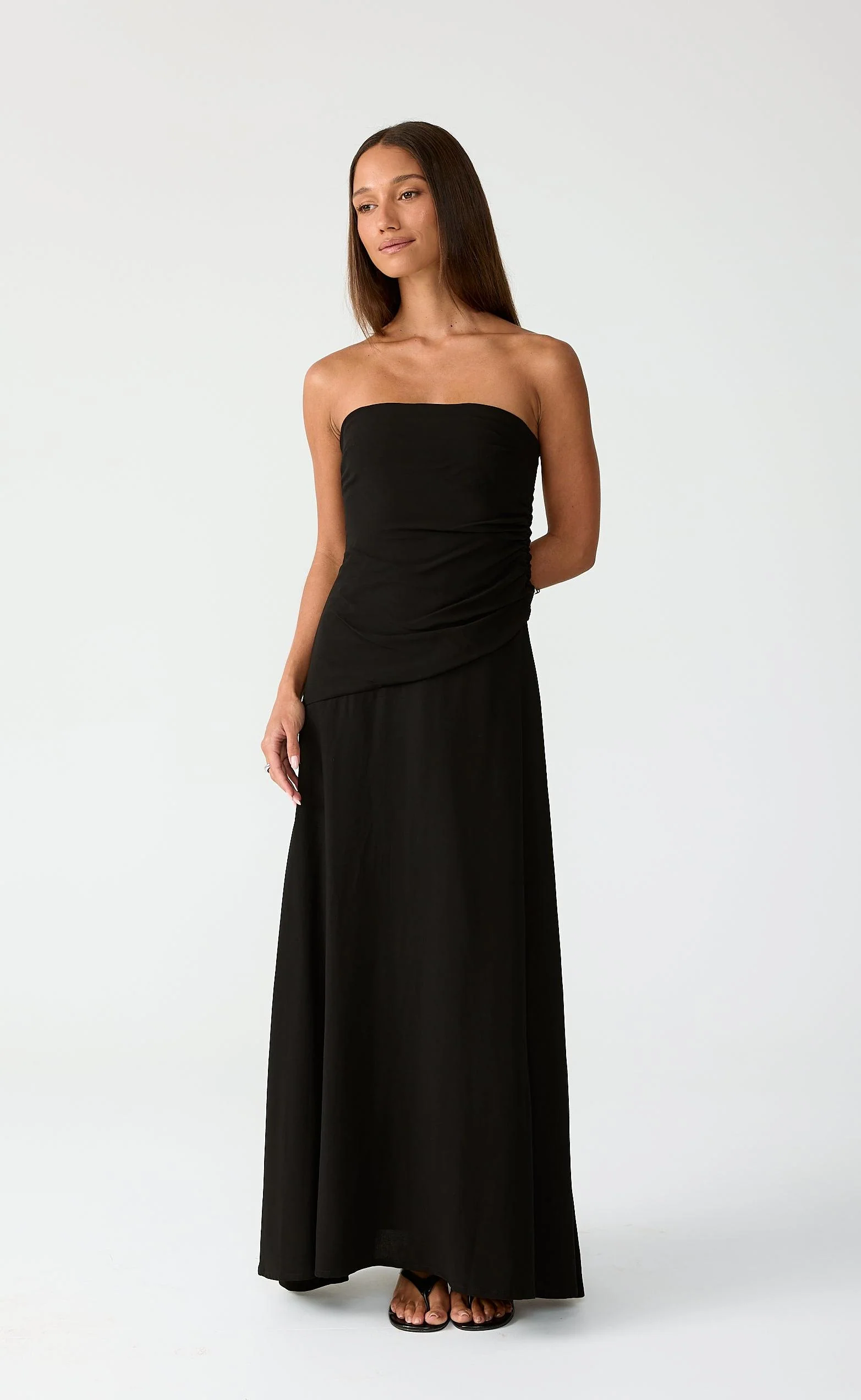 Doria Maxi Dress (Black) - Image 8