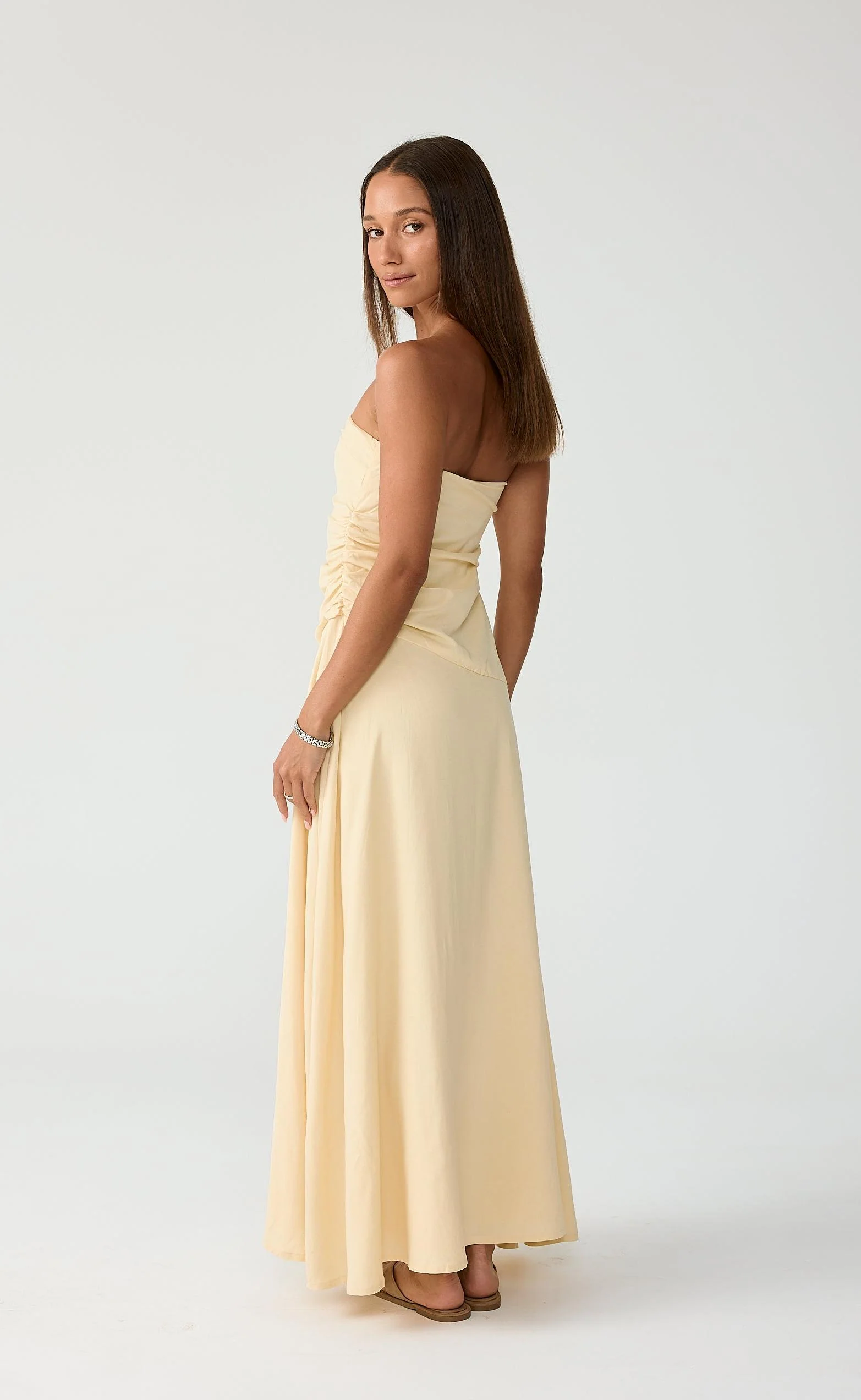 Doria Maxi Dress (Lemon) - Image 2