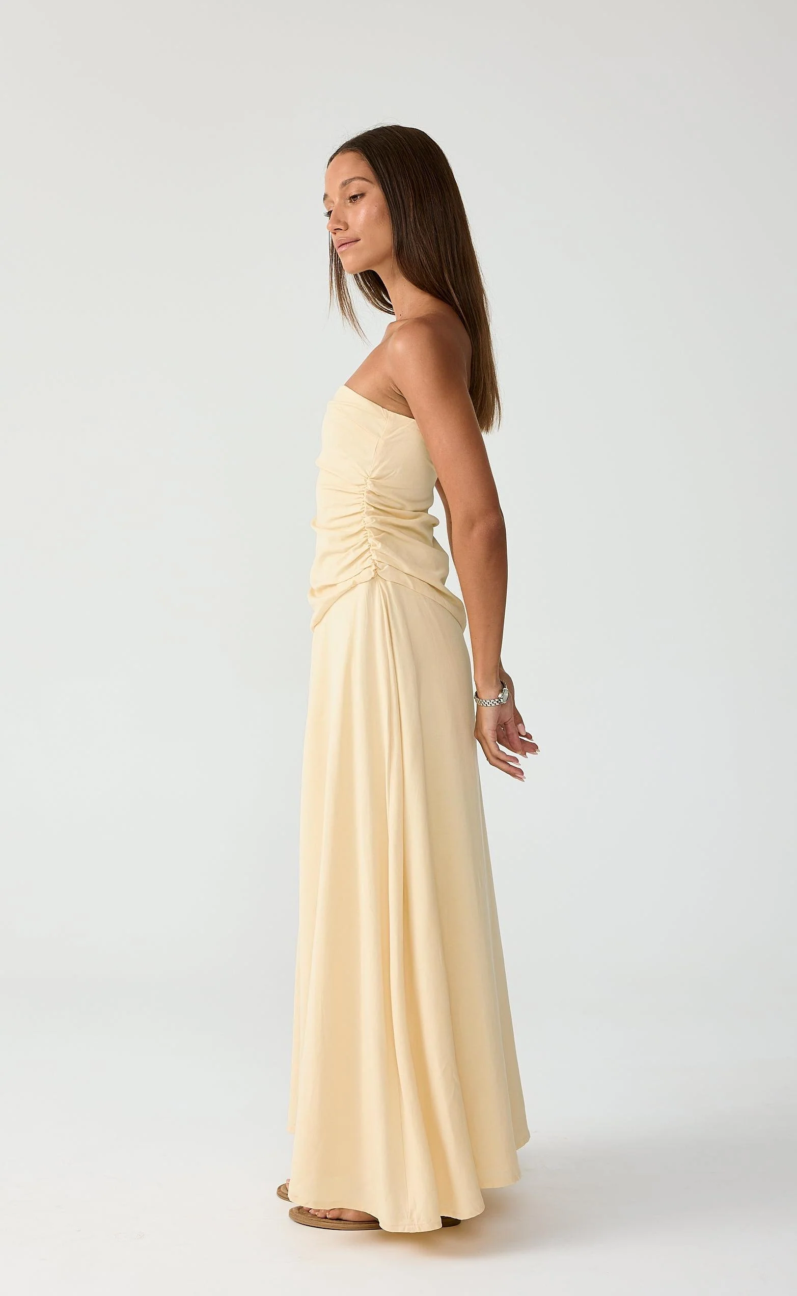Doria Maxi Dress (Lemon) - Image 4