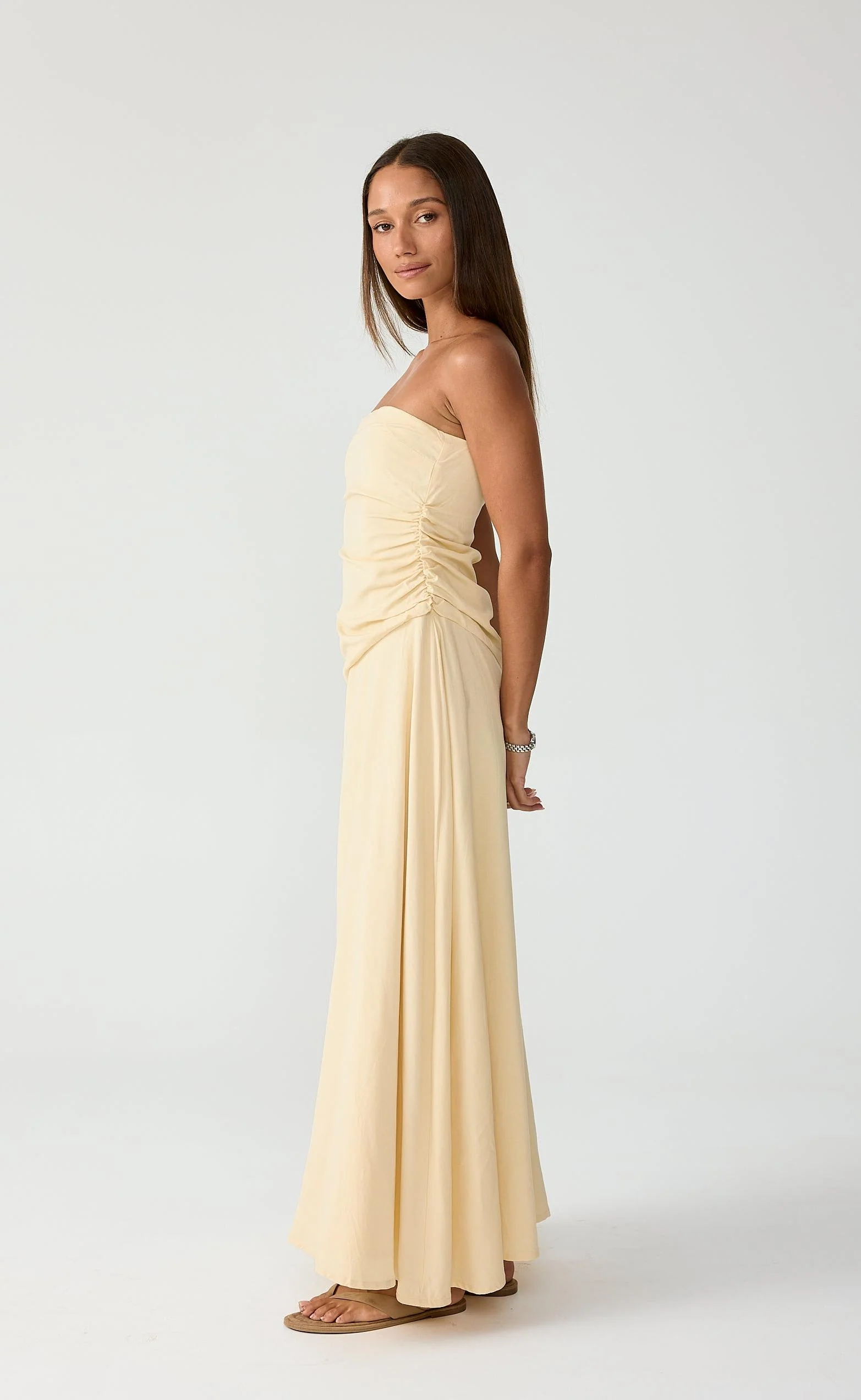 Doria Maxi Dress (Lemon) - Image 7