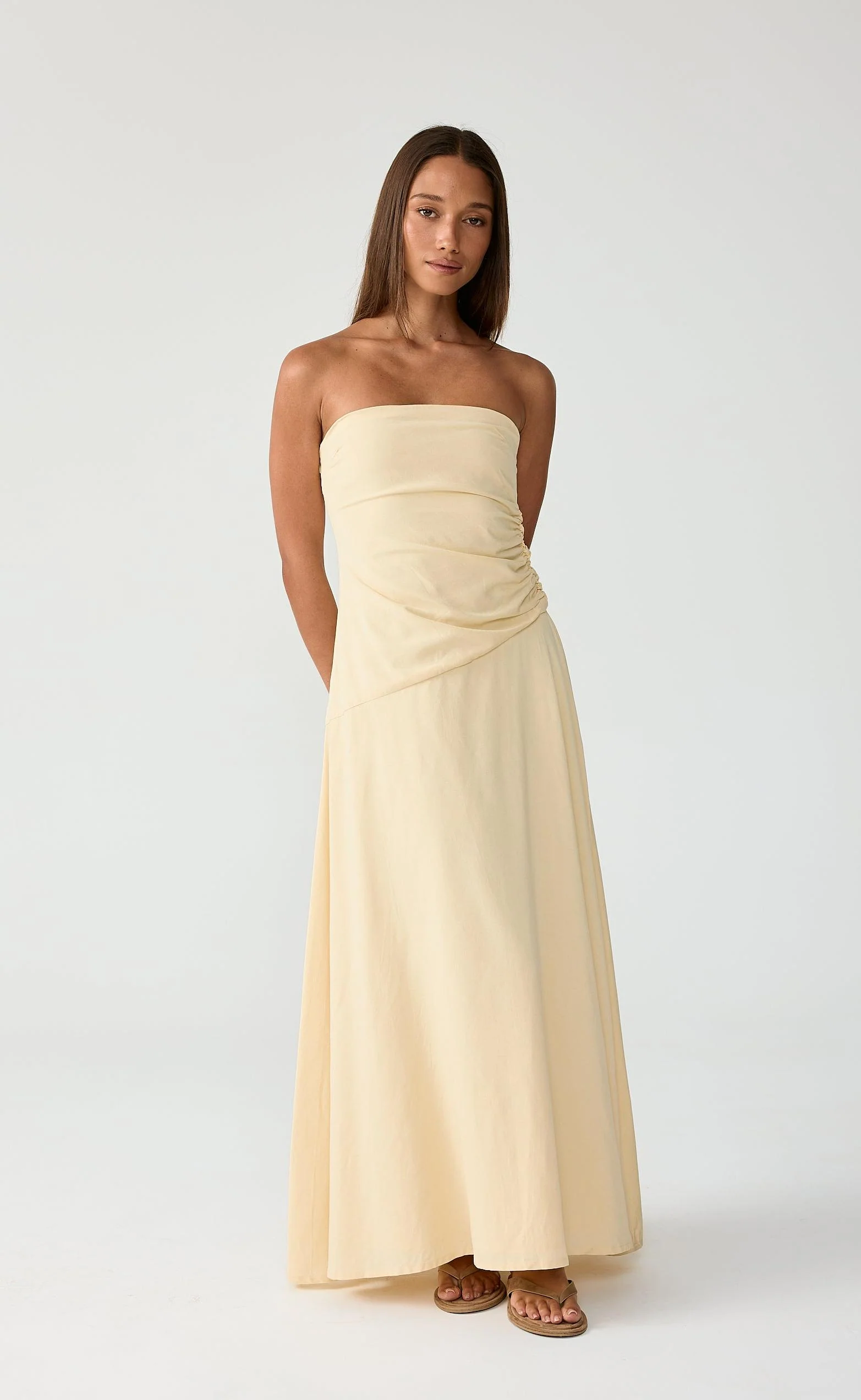 Doria Maxi Dress (Lemon) - Image 8