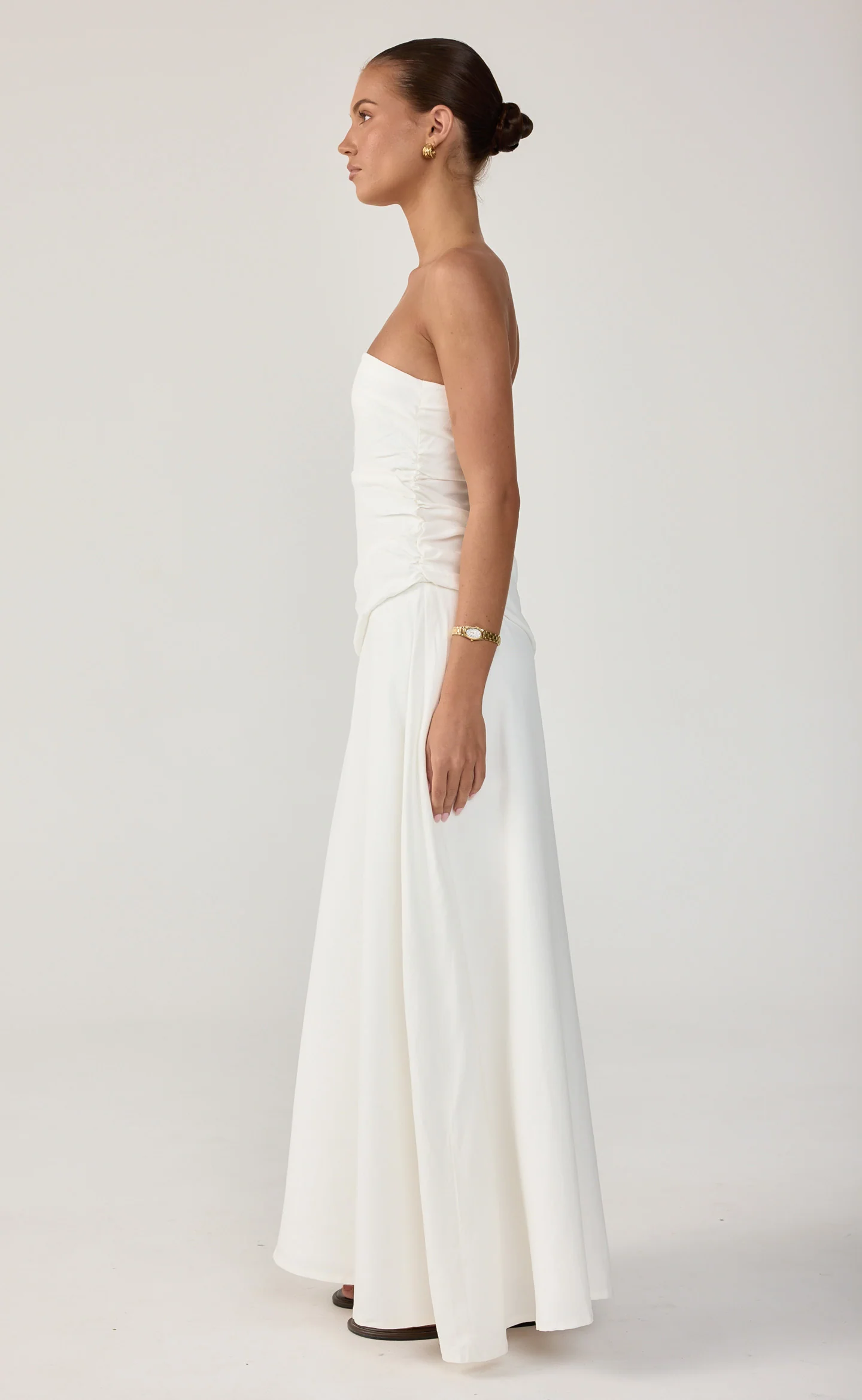 Doria Maxi Dress (White) - Image 4