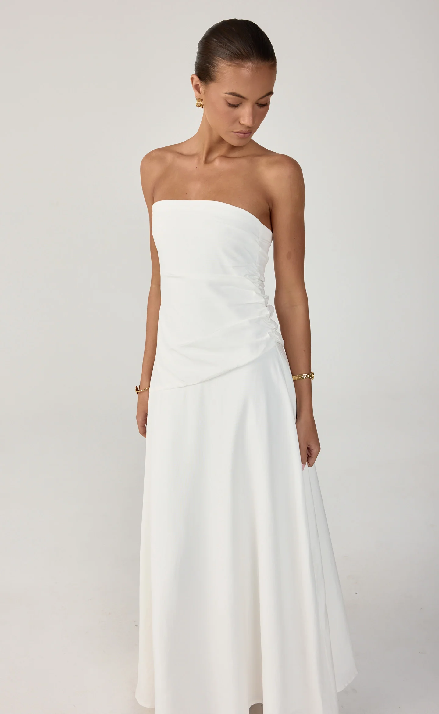 Doria Maxi Dress (White) - Image 8