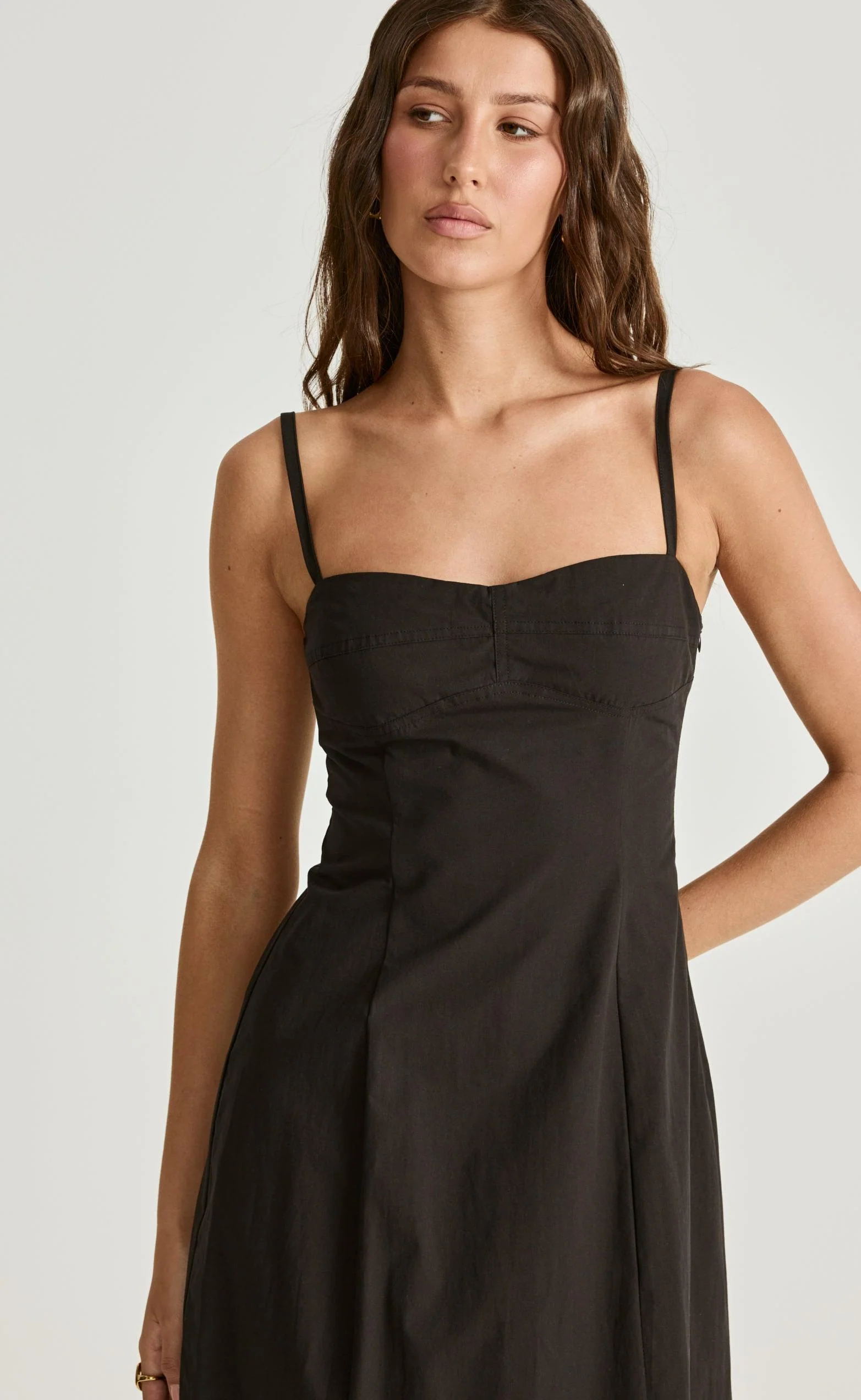 Duran Midi Dress (Black) - Image 2