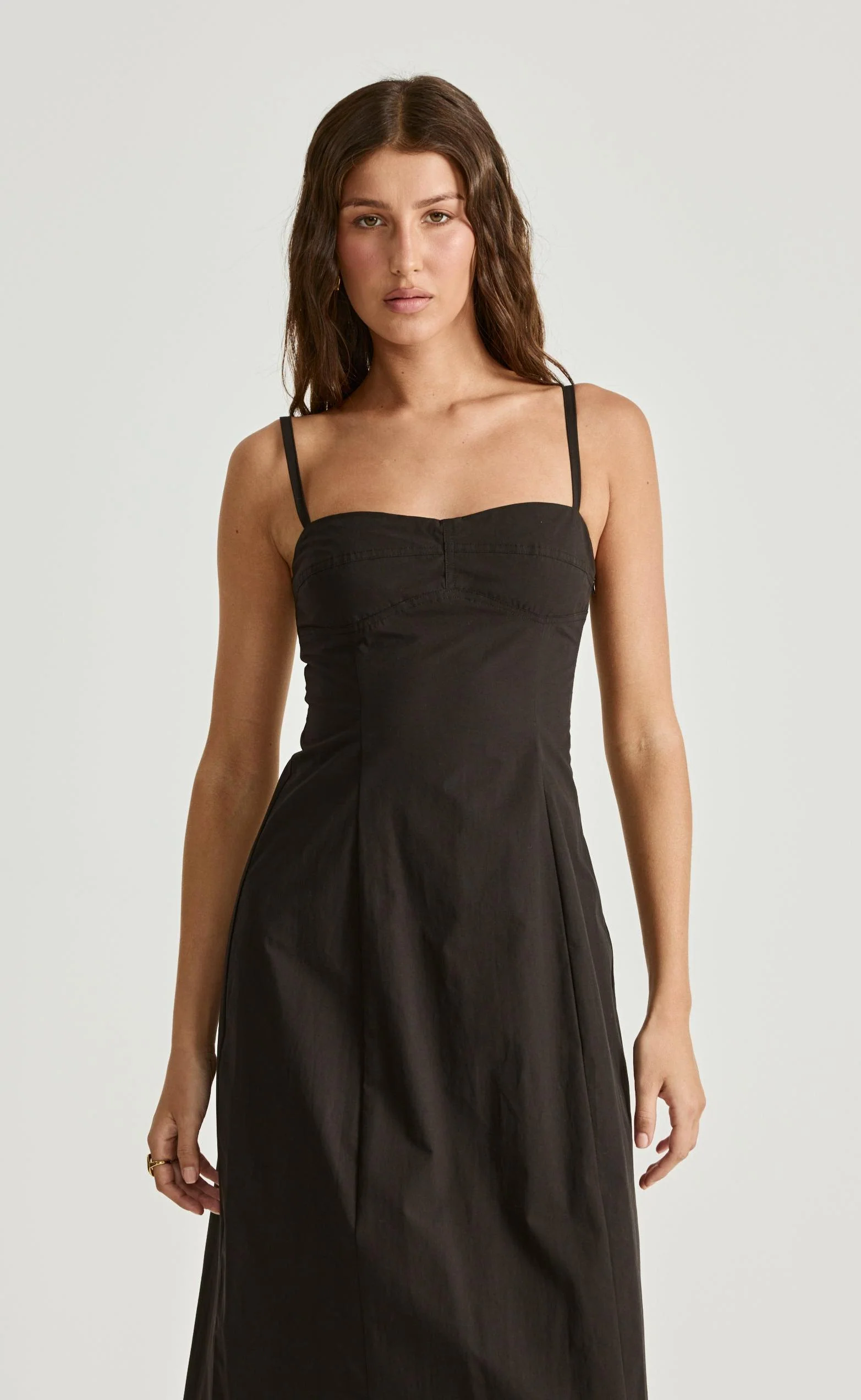 Duran Midi Dress (Black) - Image 3