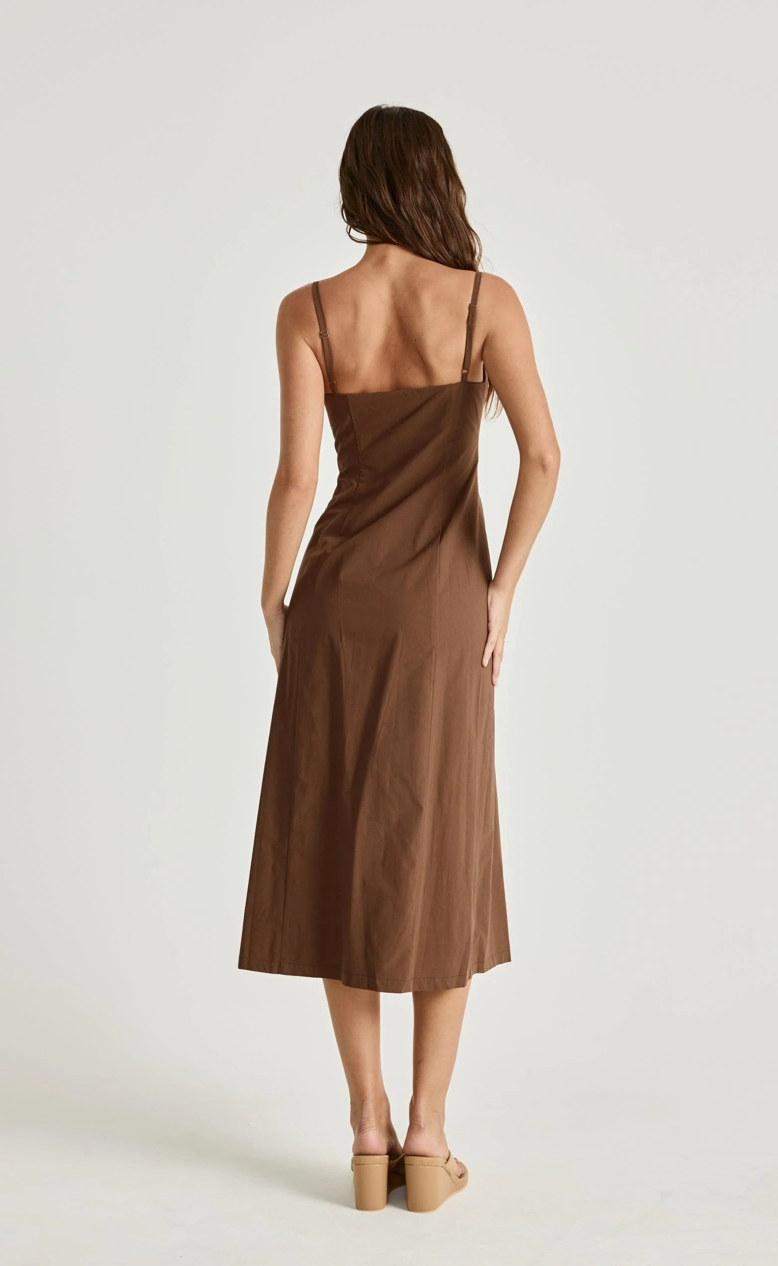 Duran Midi Dress (Chocolate) - Image 2
