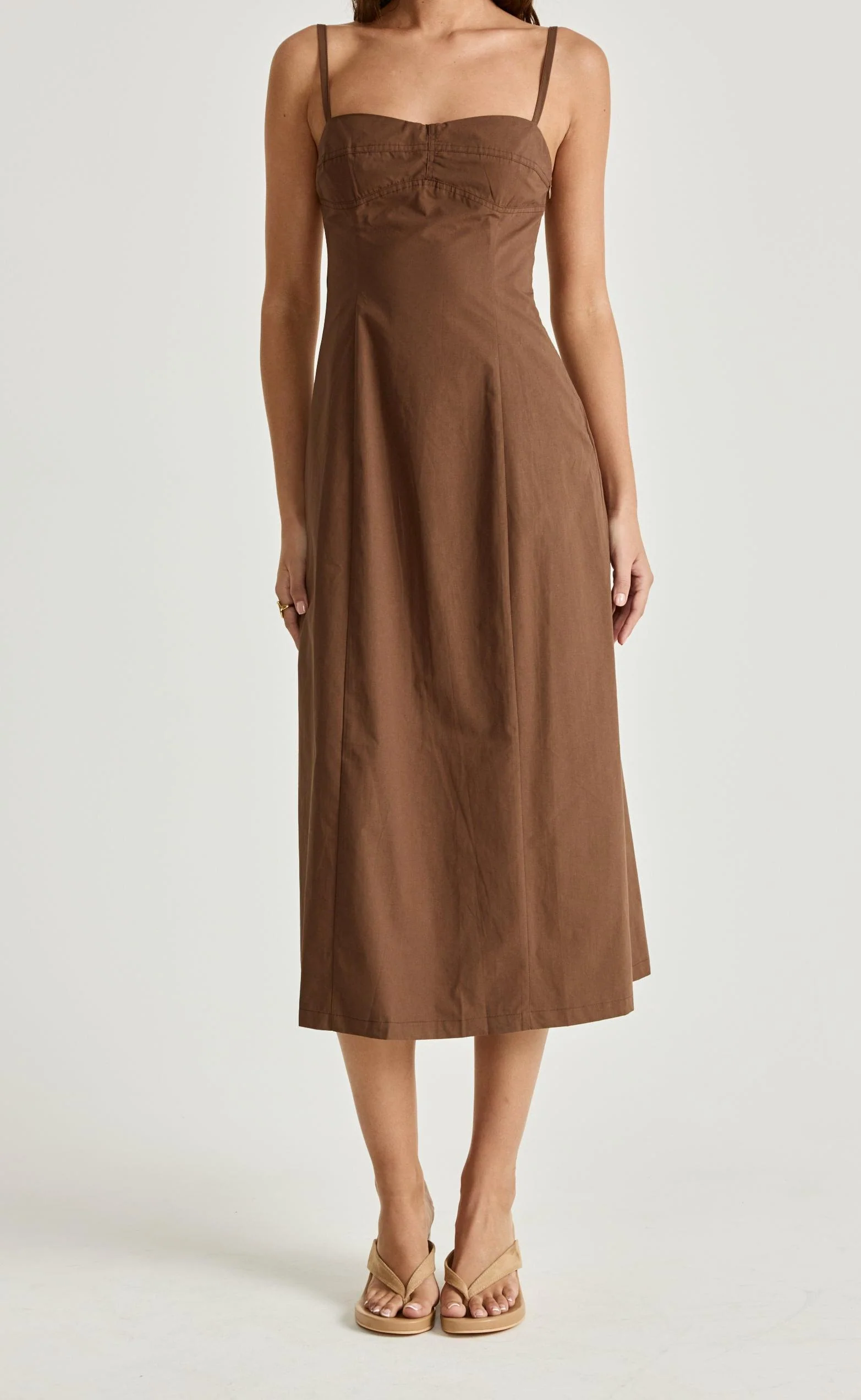 Duran Midi Dress (Chocolate) - Image 7