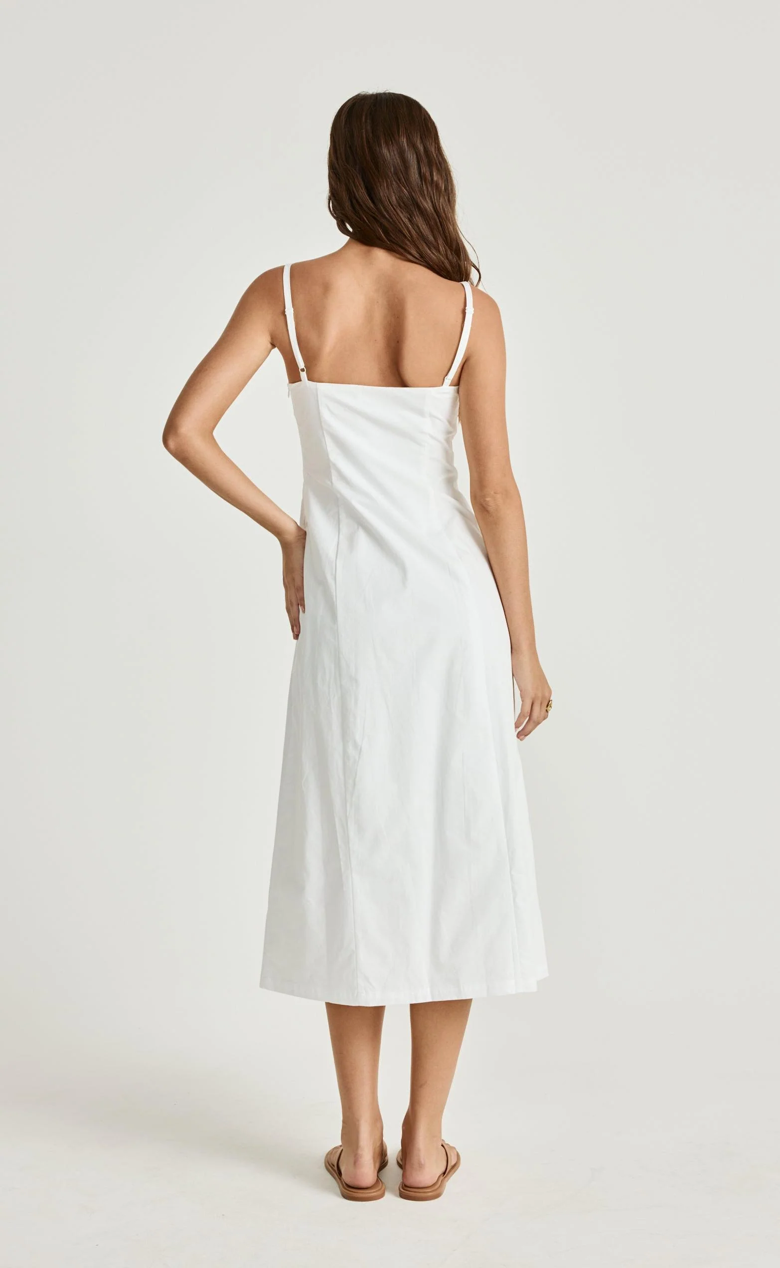 Duran Midi Dress (White) - Image 2