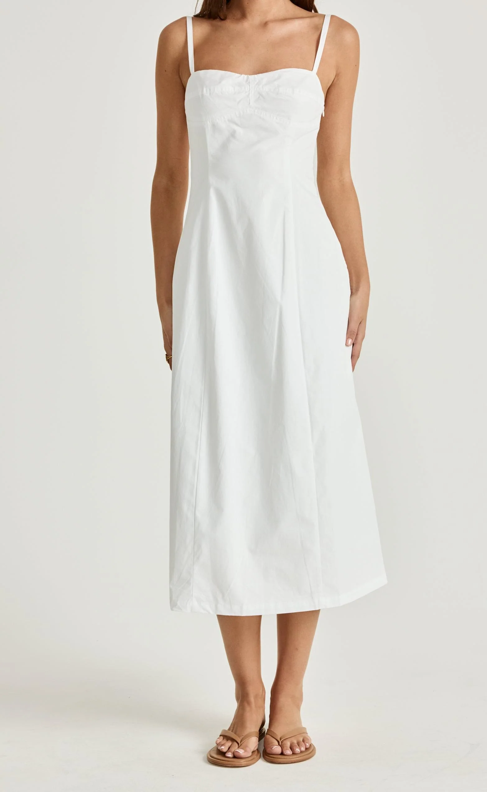 Duran Midi Dress (White) - Image 4