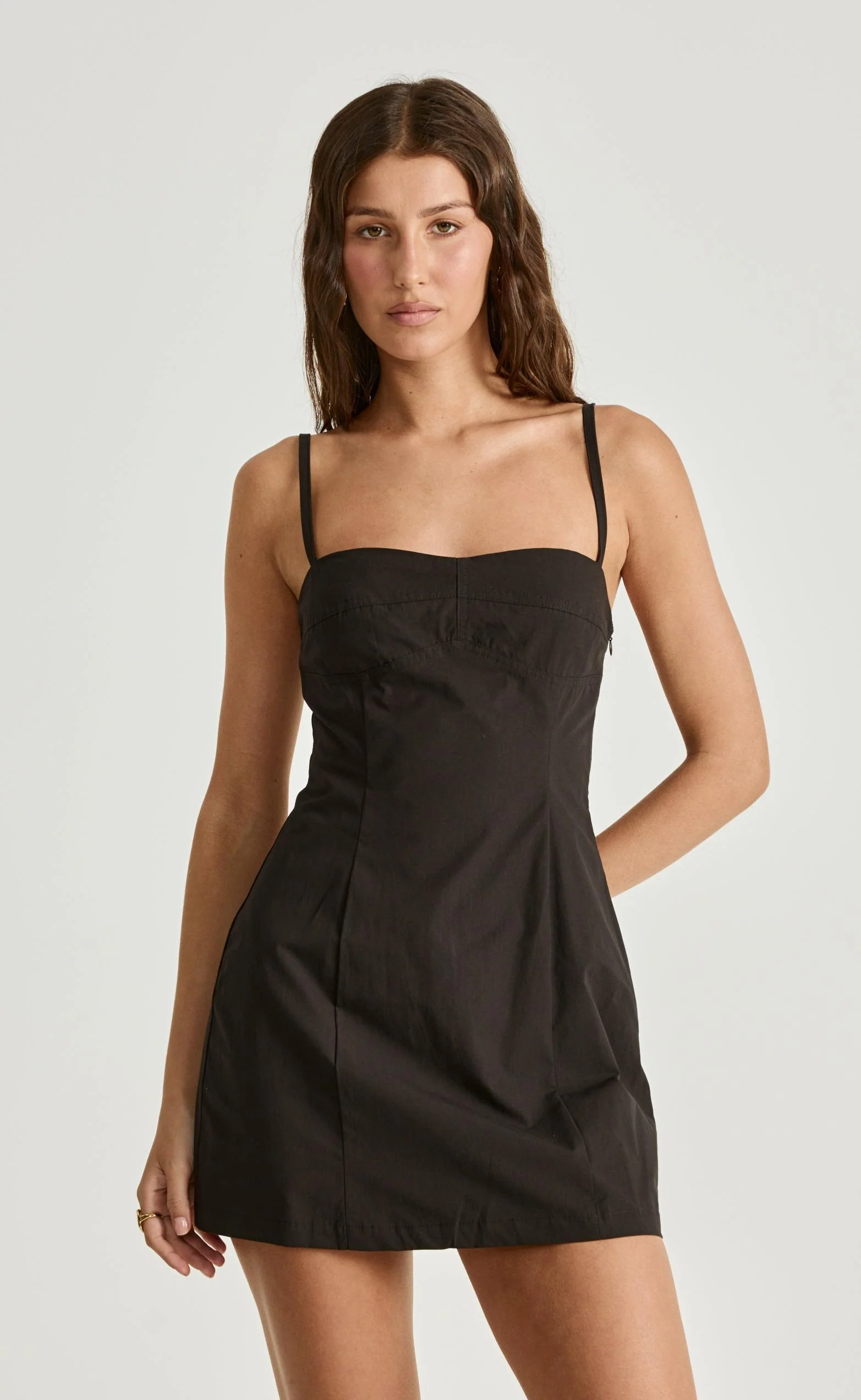 Duran Mini Dress (Black) - Image 2
