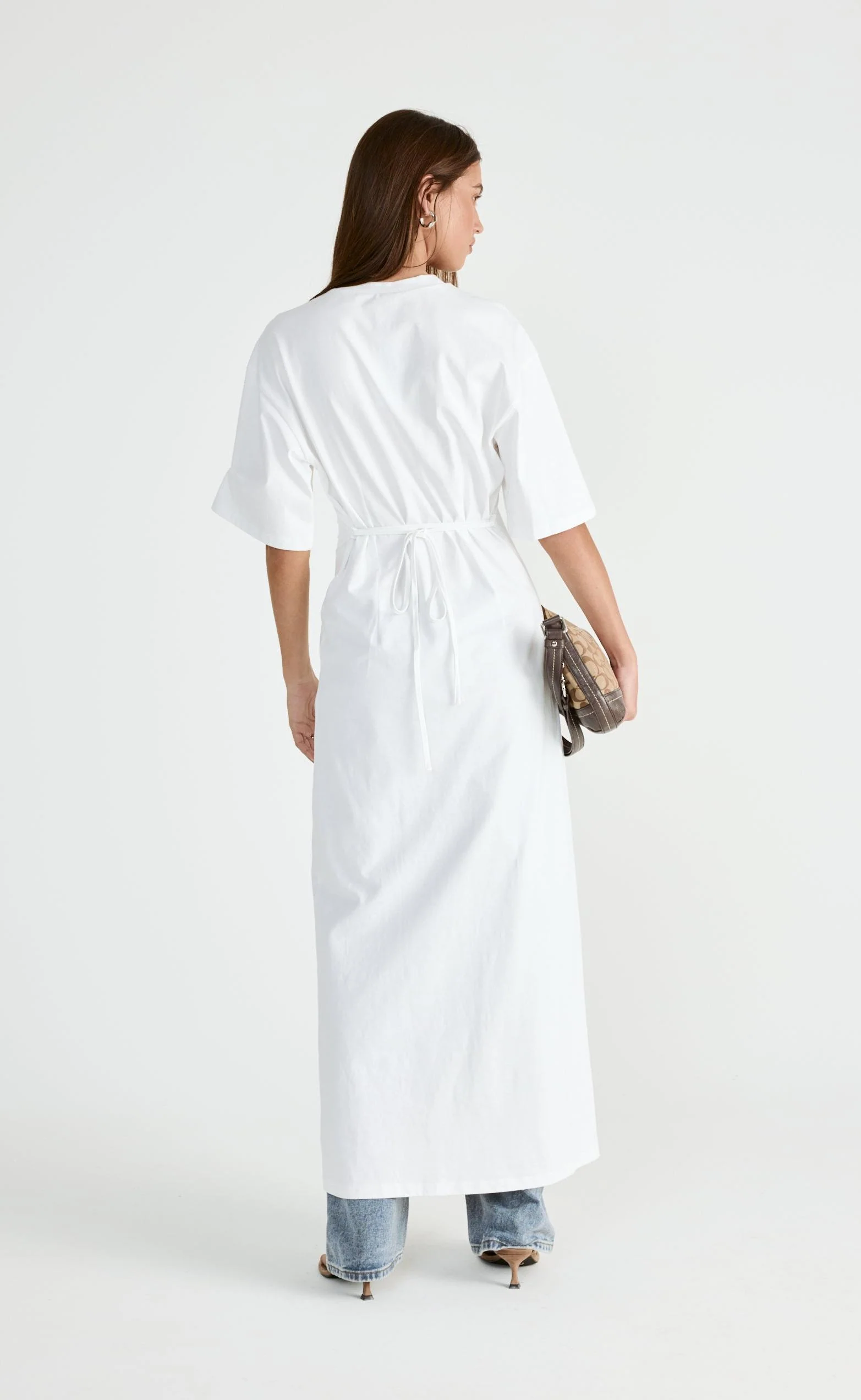 Echoes Maxi Dress (White) - Image 2