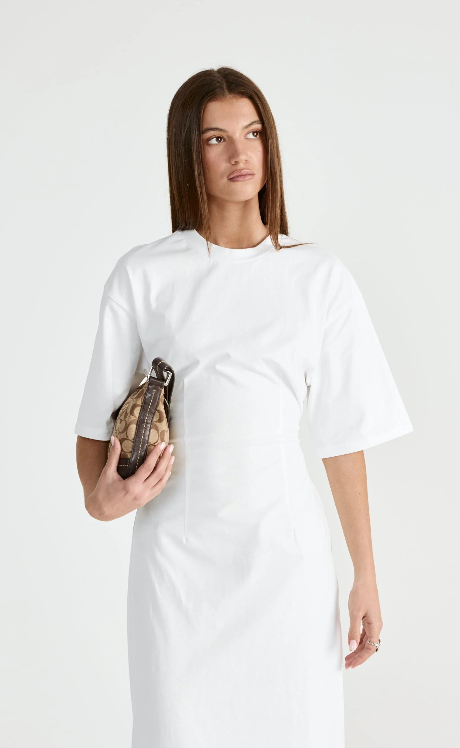 Echoes Maxi Dress (White) - Image 7