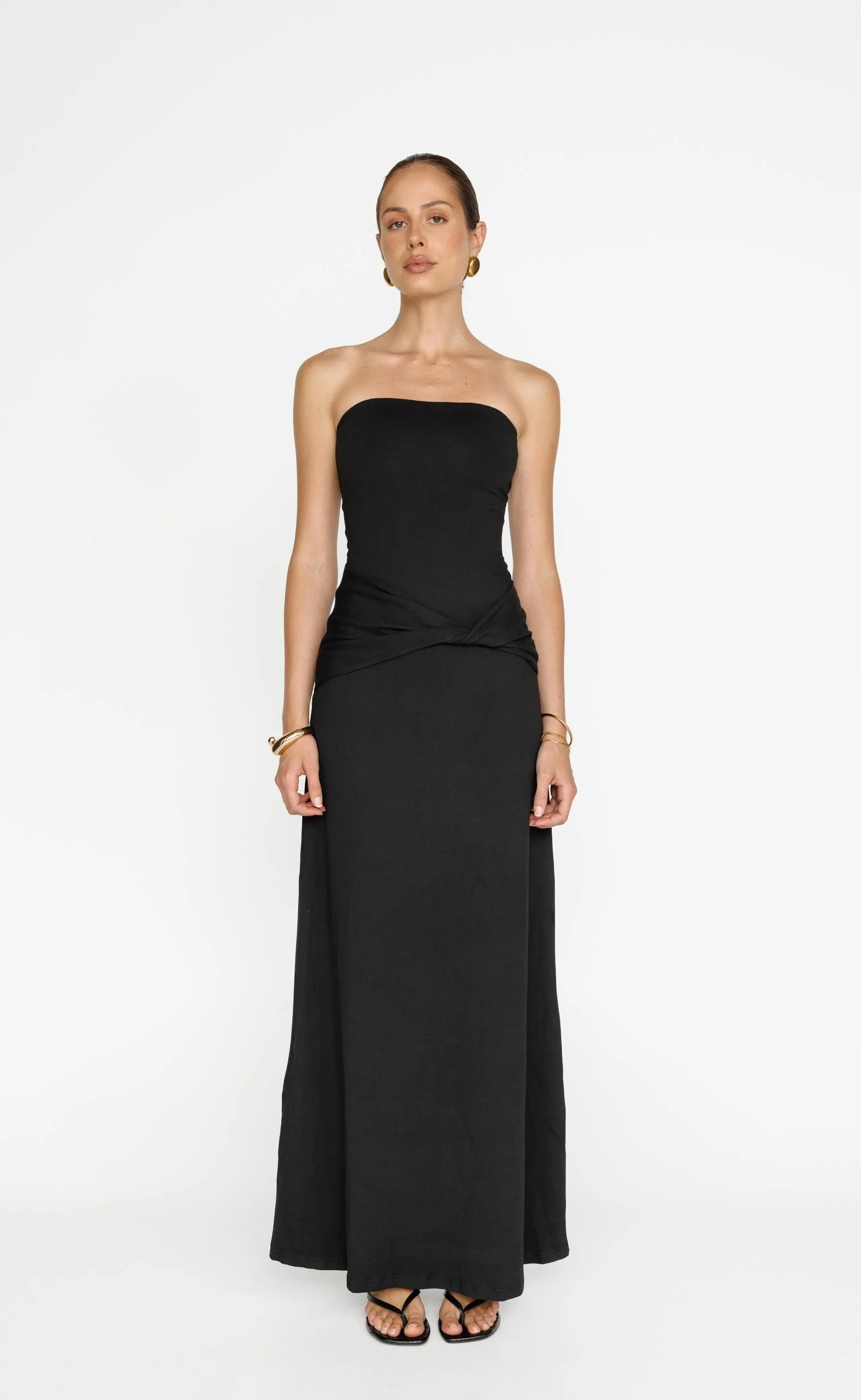 Edela Maxi Dress (Black) - Image 6