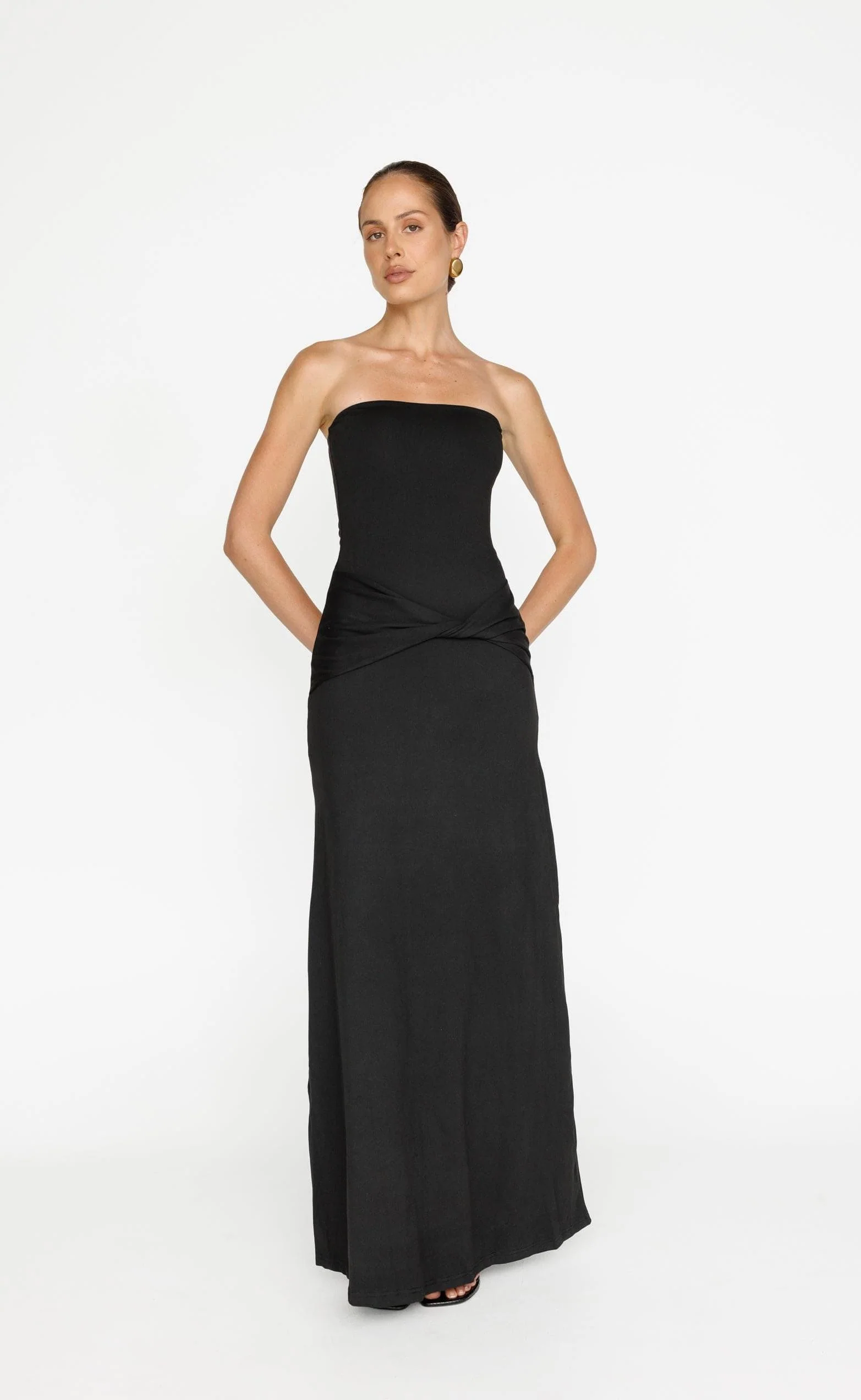 Edela Maxi Dress (Black) - Image 7