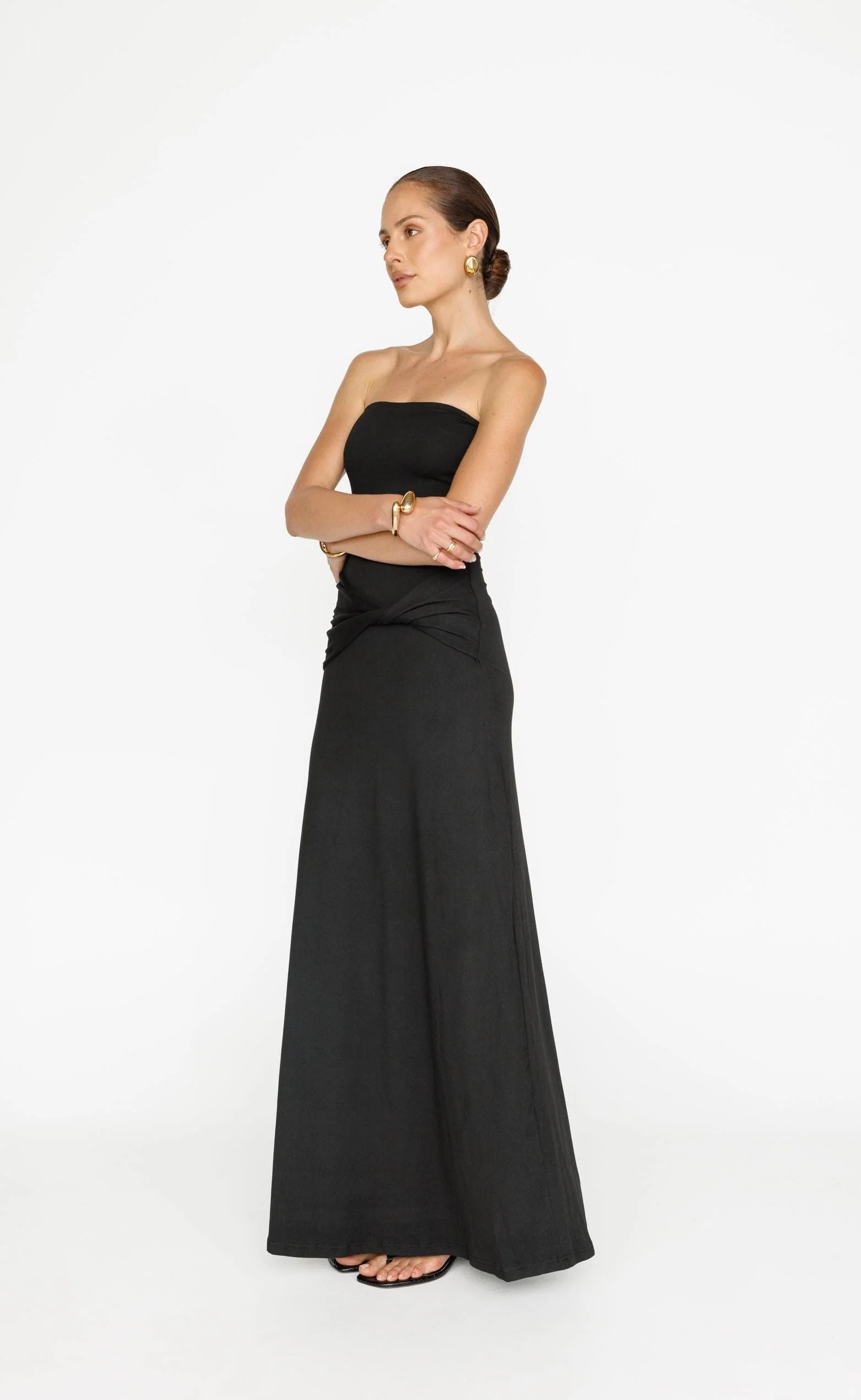 Edela Maxi Dress (Black) - Image 8