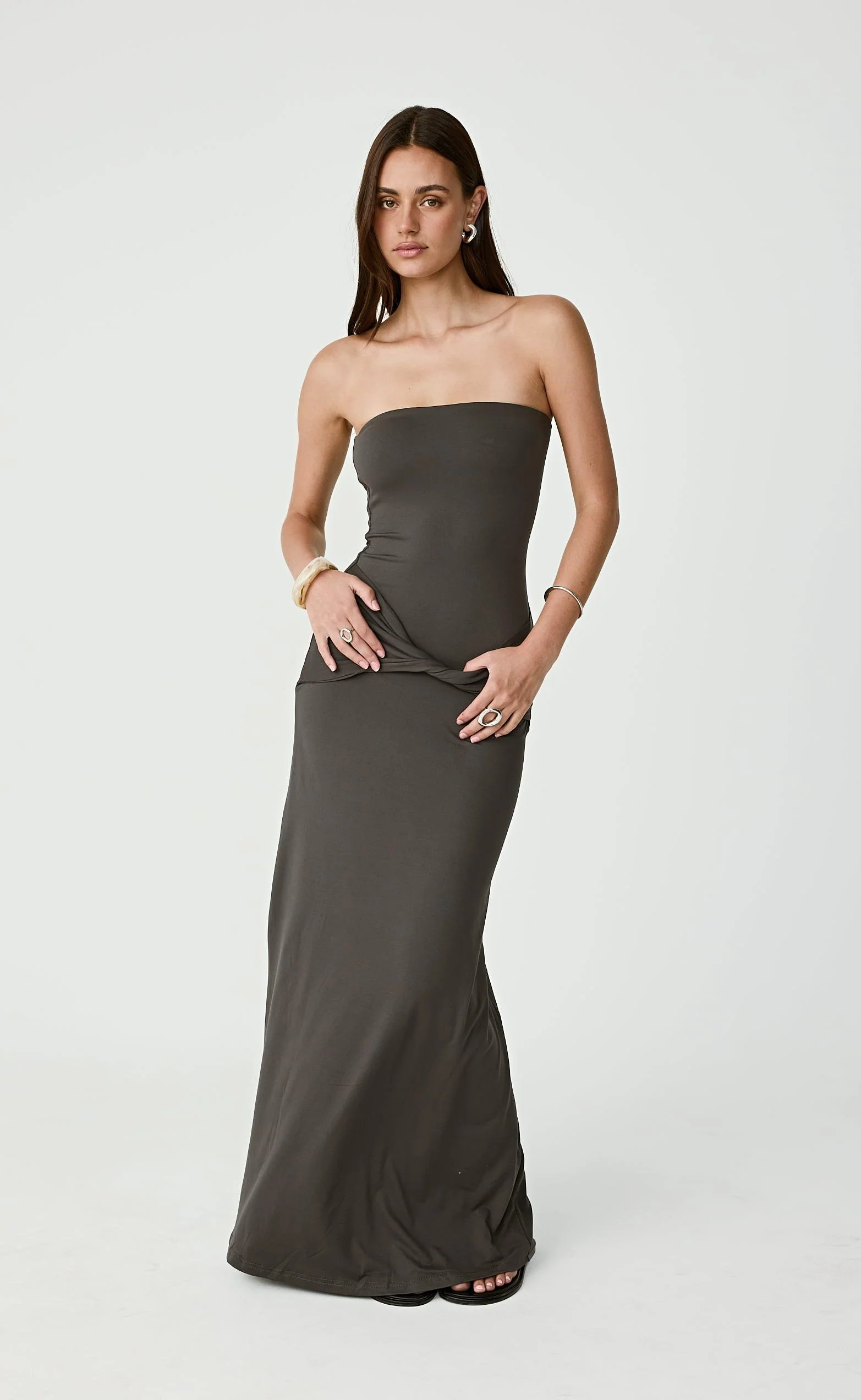 Edela Maxi Dress (Slate) - Image 9
