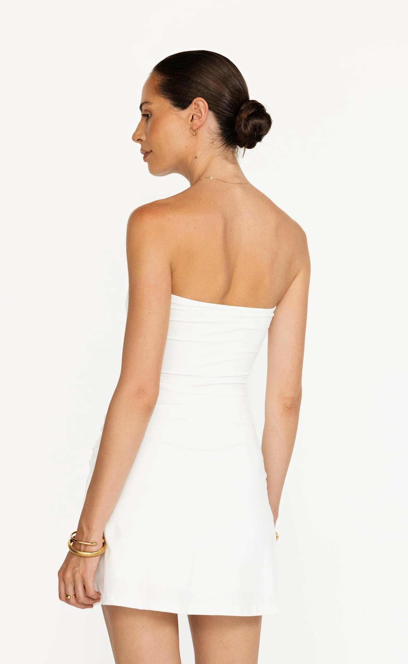 Edela Mini Dress (White) - Image 7