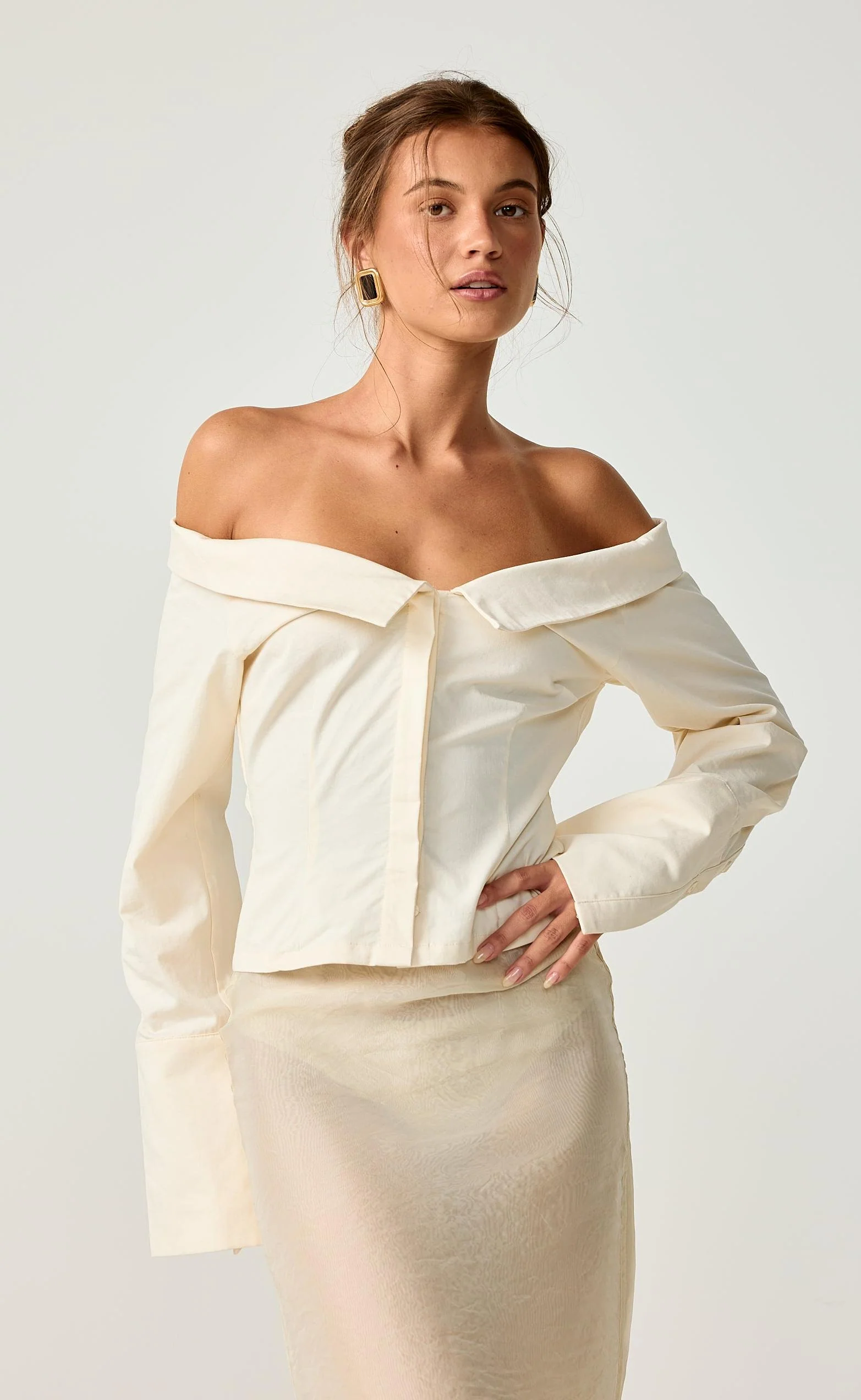 Edith Shirt (Cream) - Image 2