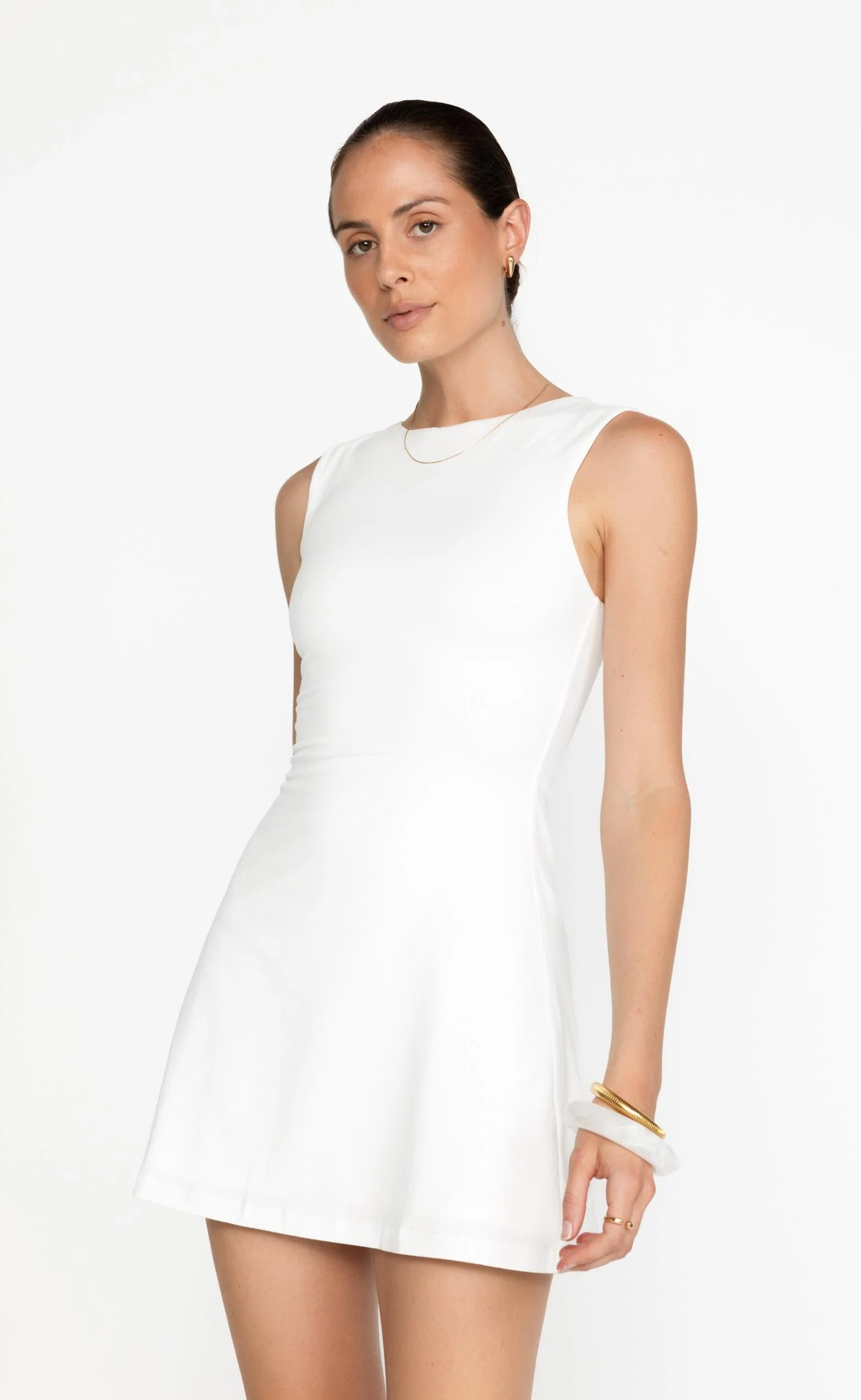 Edwards Mini Dress (White) - Image 2