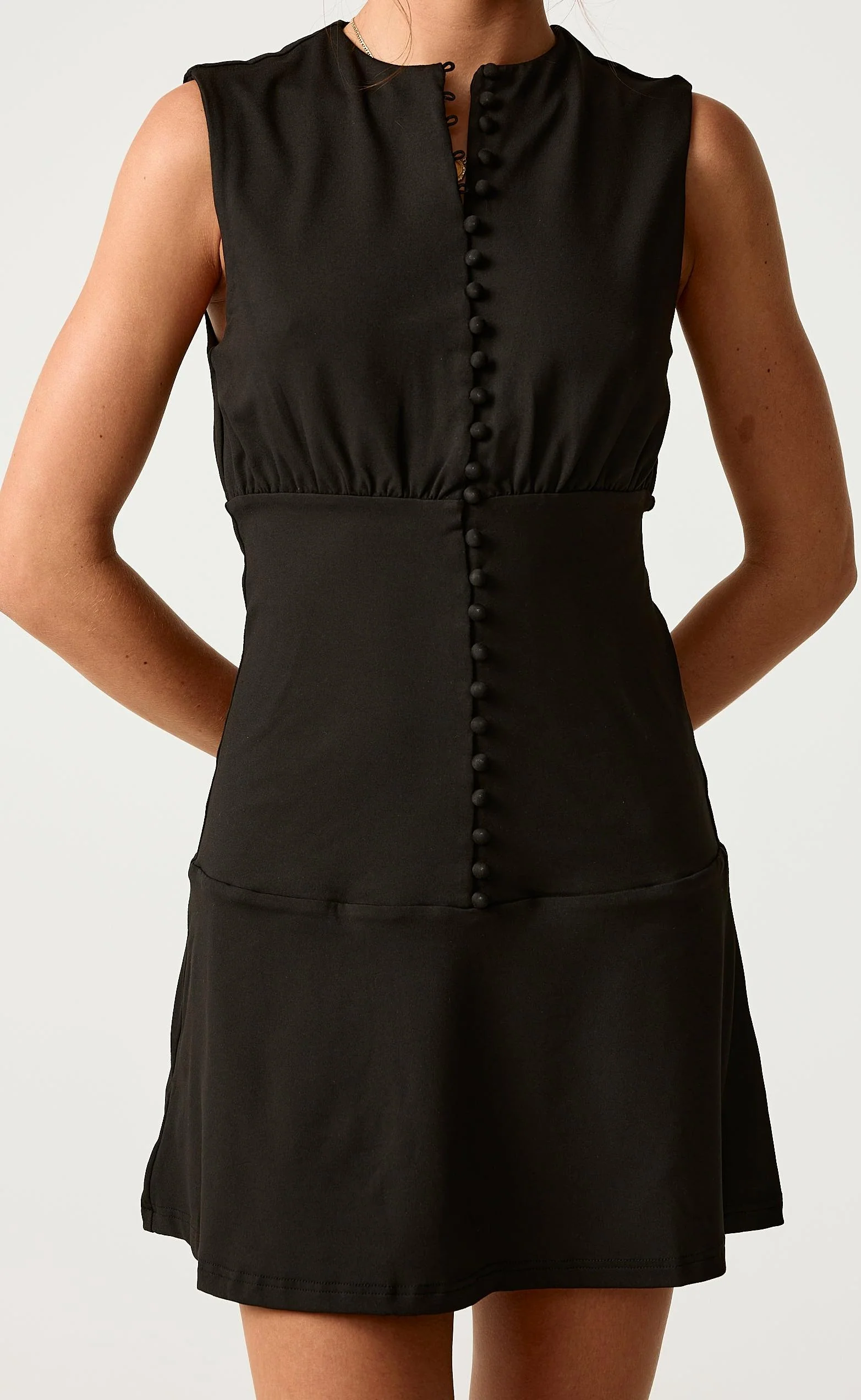 Effie Mini Dress (Black) - Image 3