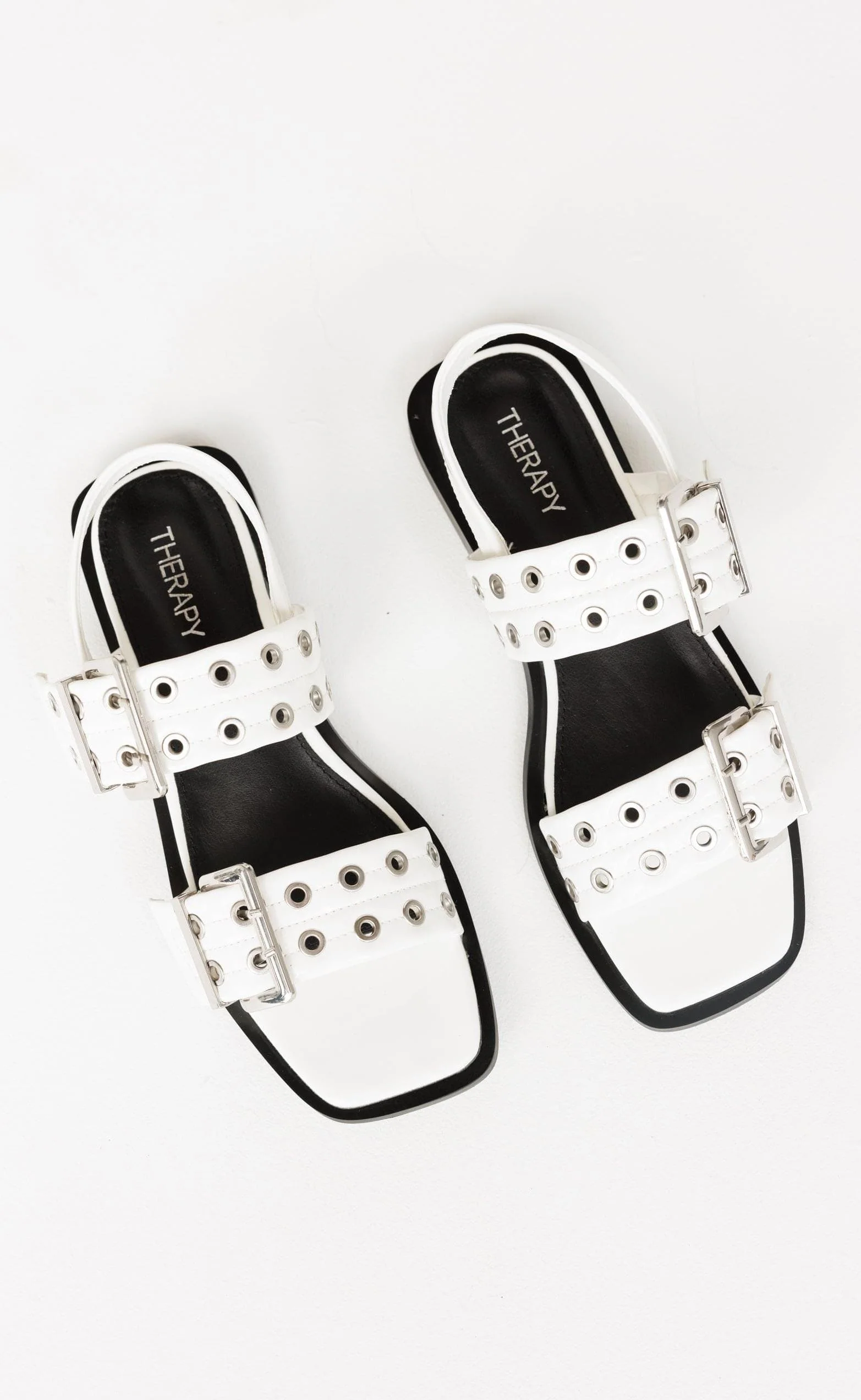 Elemental Slingback Flats (White) - By Therapy - Image 3