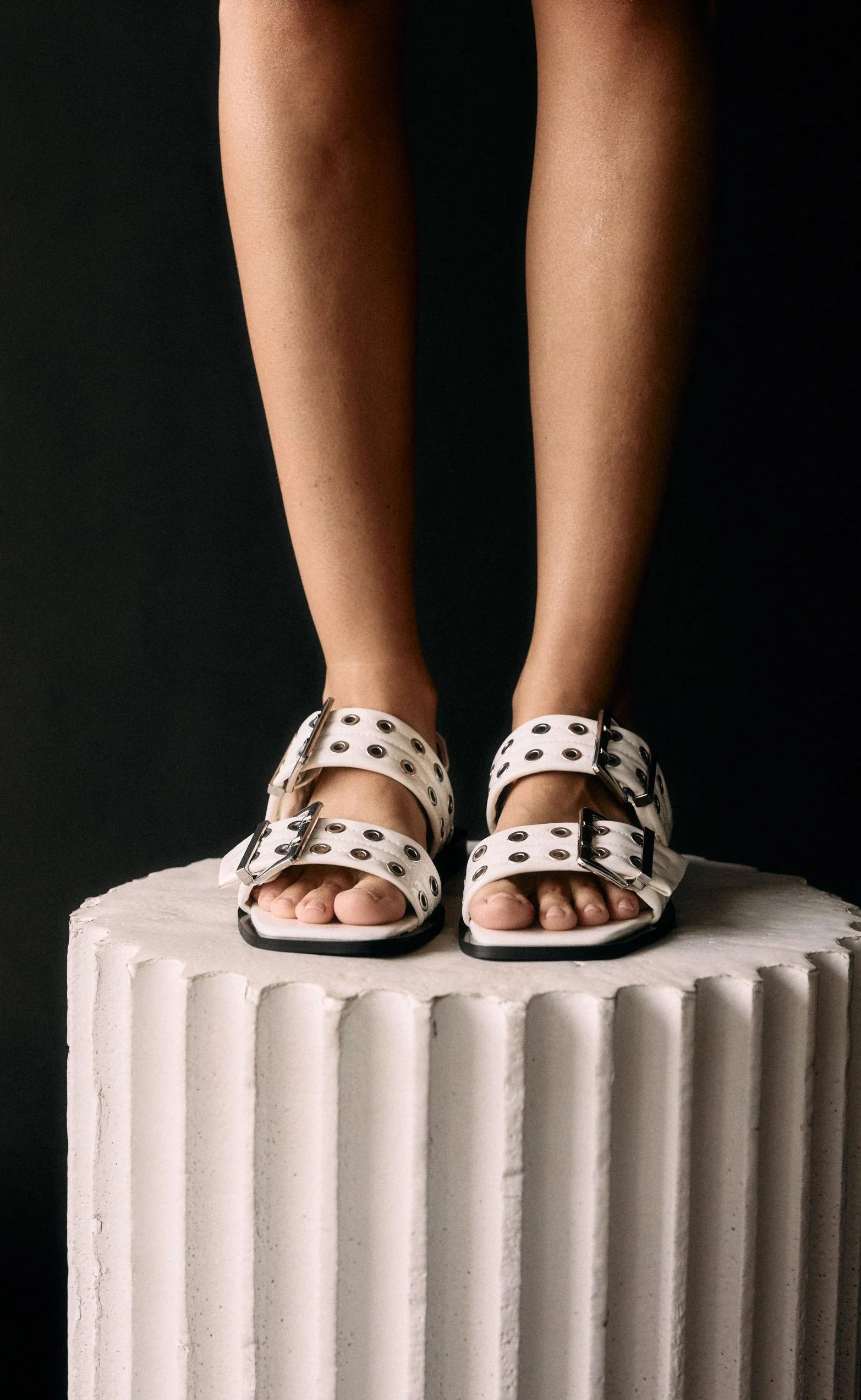 Elemental Slingback Flats (White) - By Therapy - Image 4