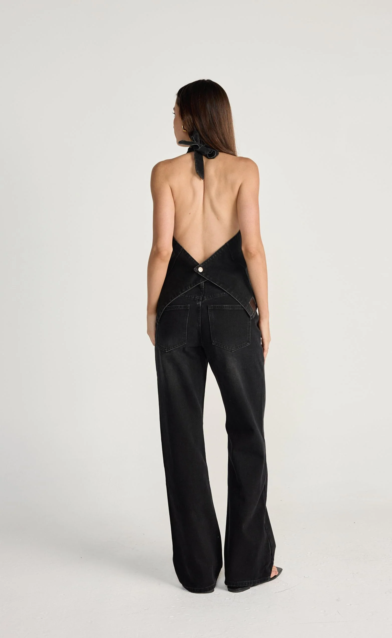 Elham Denim Top (Vintage Black) - Image 2